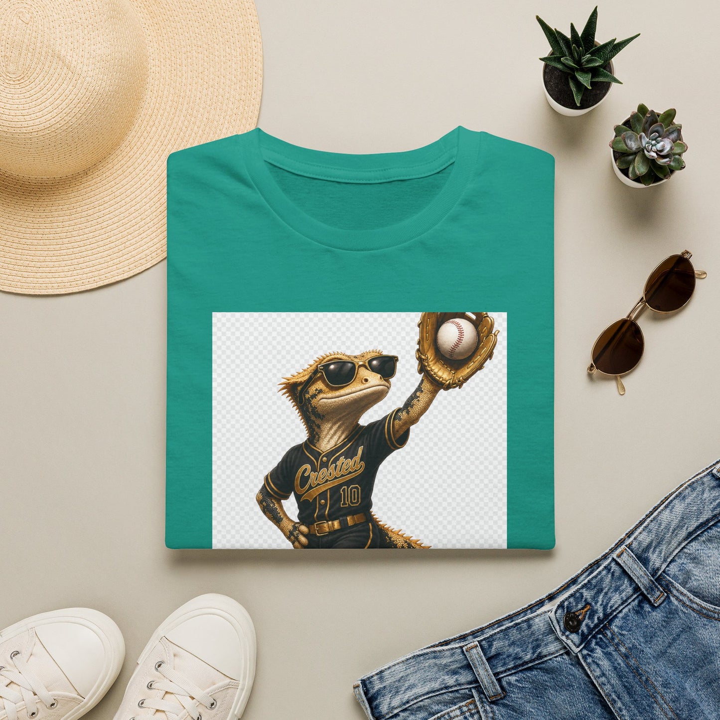Gold Gecko Co. | Effortless. Like Everything Else. | Outfielder Gecko Tee