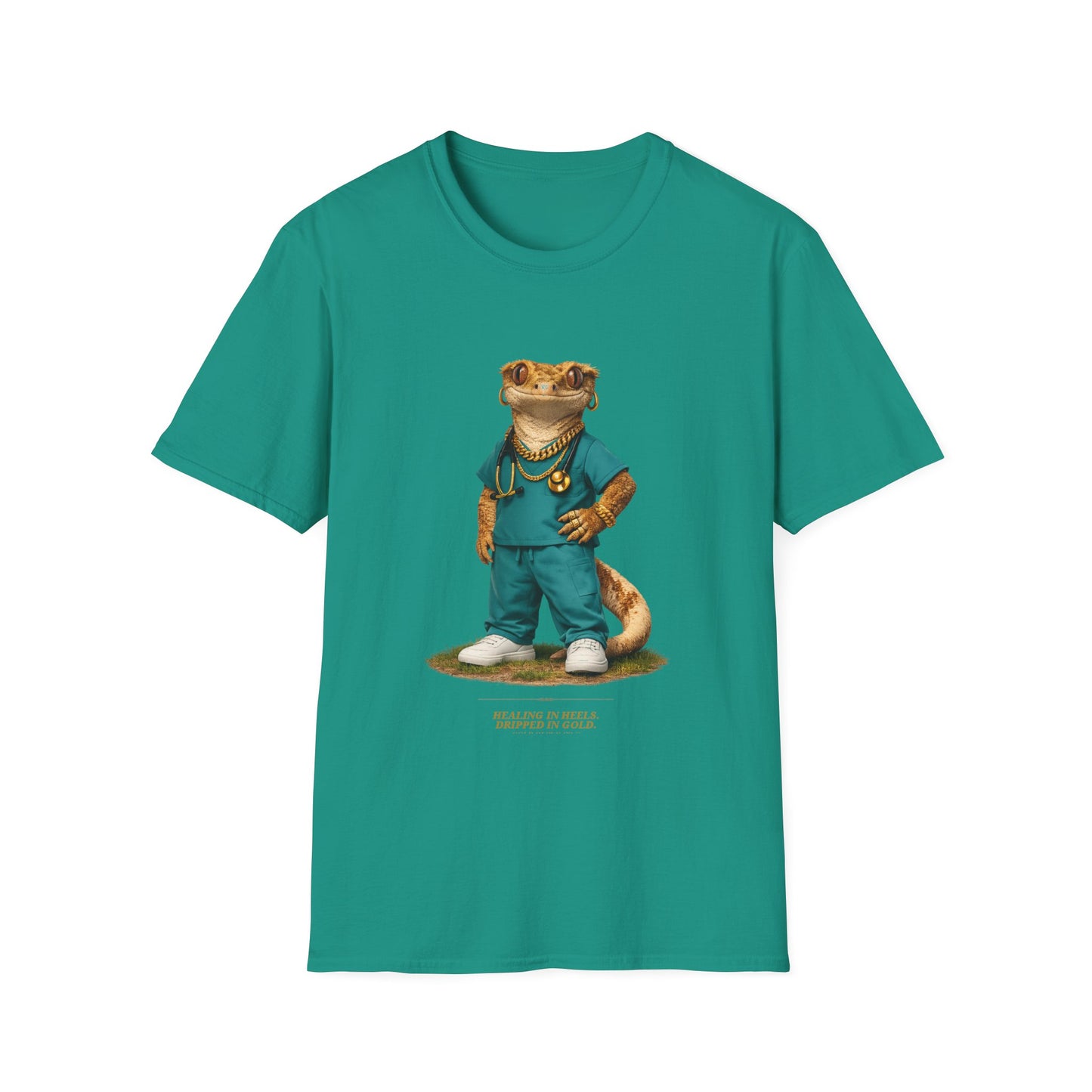 Gold Gecko Co.™ | Scrubs | Crested Gecko | Comfort Colors 6500
