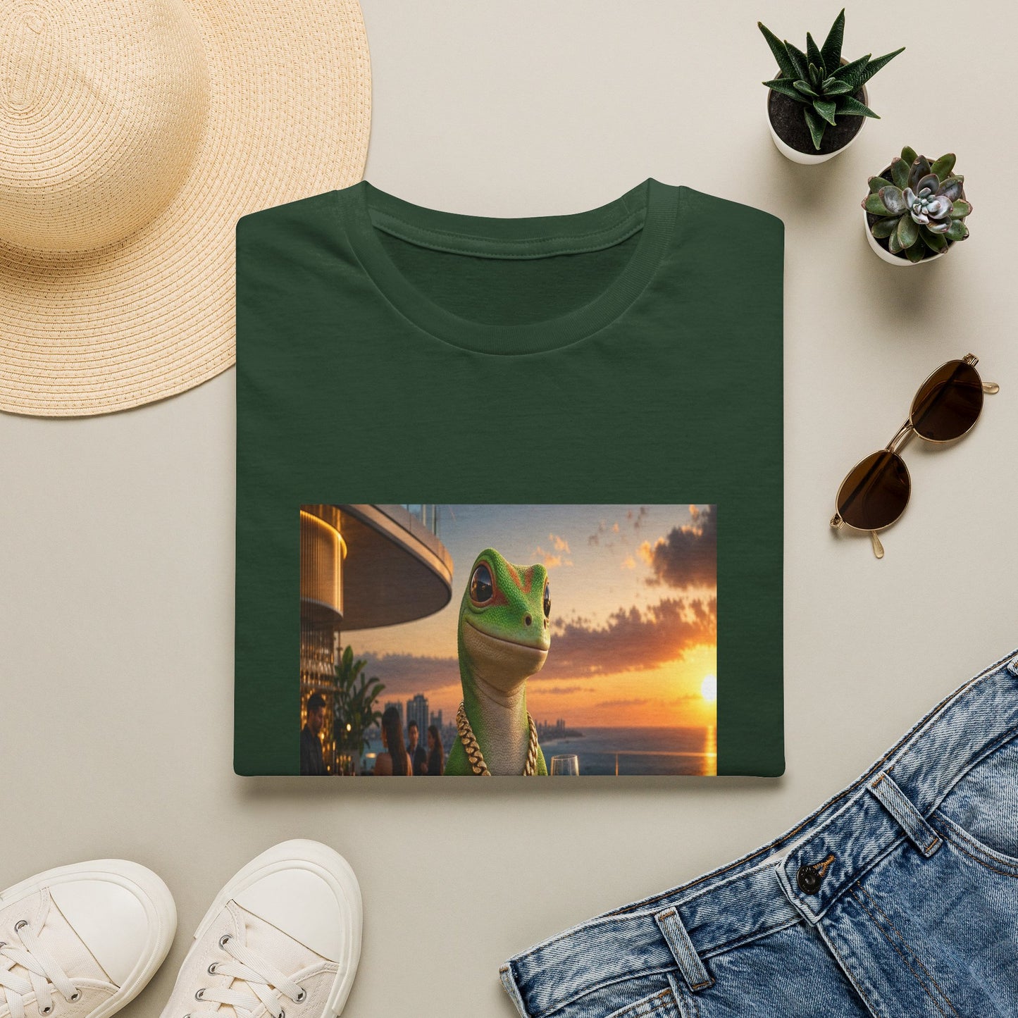 Gold Gecko Co.™ | De Vacaciones | Day Gecko | Comfort Colors 6500