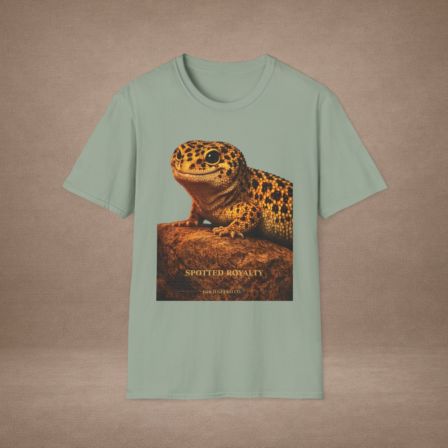 Leopard Gecko — Spotted Royalty — photoreal reptile portraits — the ultimate herp appreciation. Gold Gecko Co. Reptile Roll Call collection.