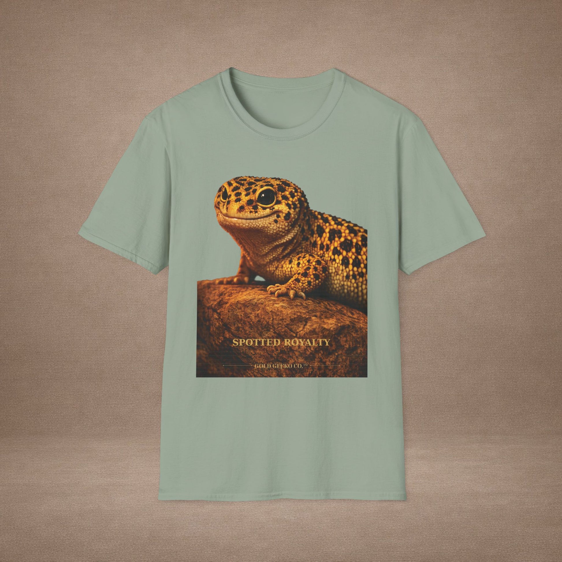 Leopard Gecko — Spotted Royalty — photoreal reptile portraits — the ultimate herp appreciation. Gold Gecko Co. Reptile Roll Call collection.