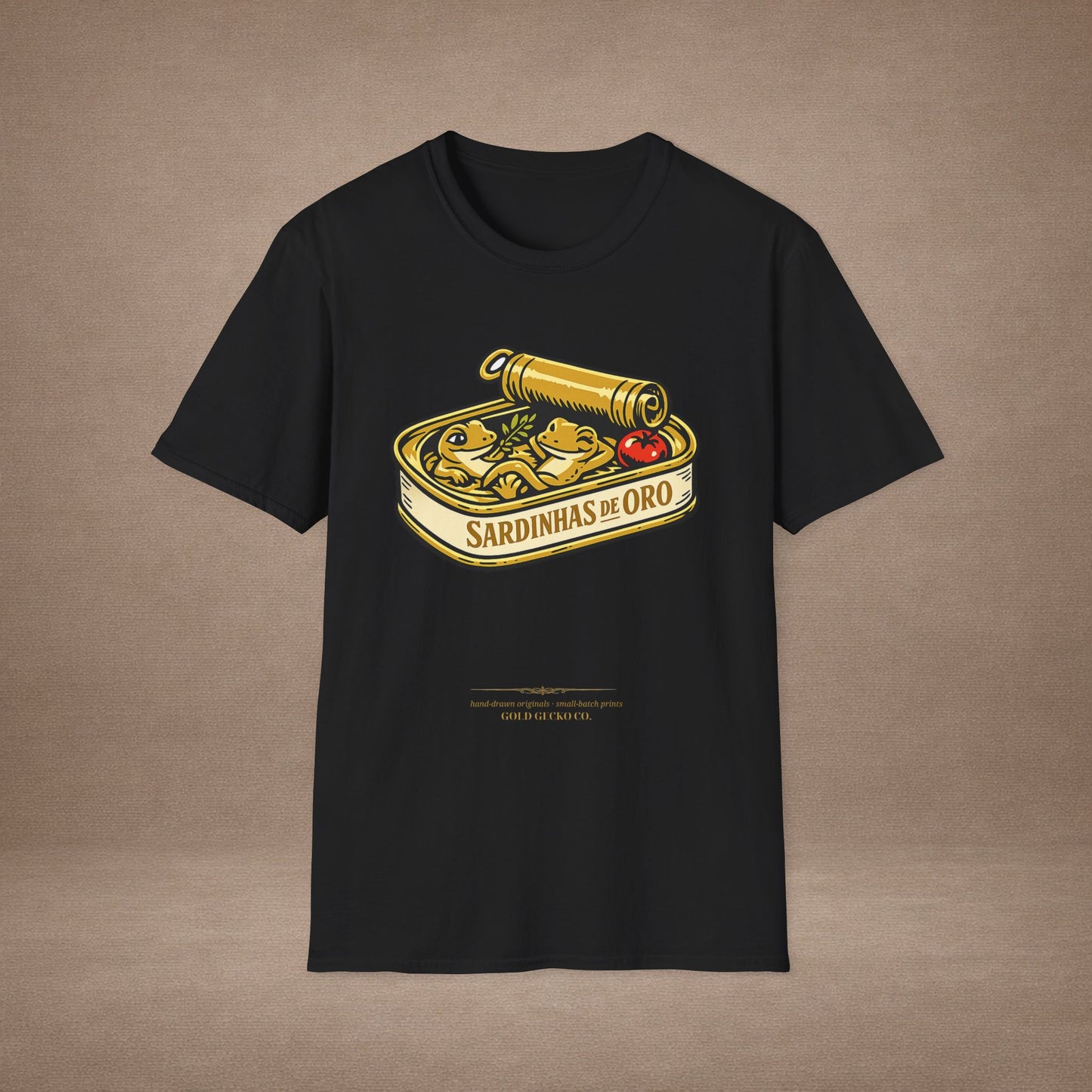 Sardinhas de Ouro Portuguese fish market graphic t-shirt — Gold Gecko Co.