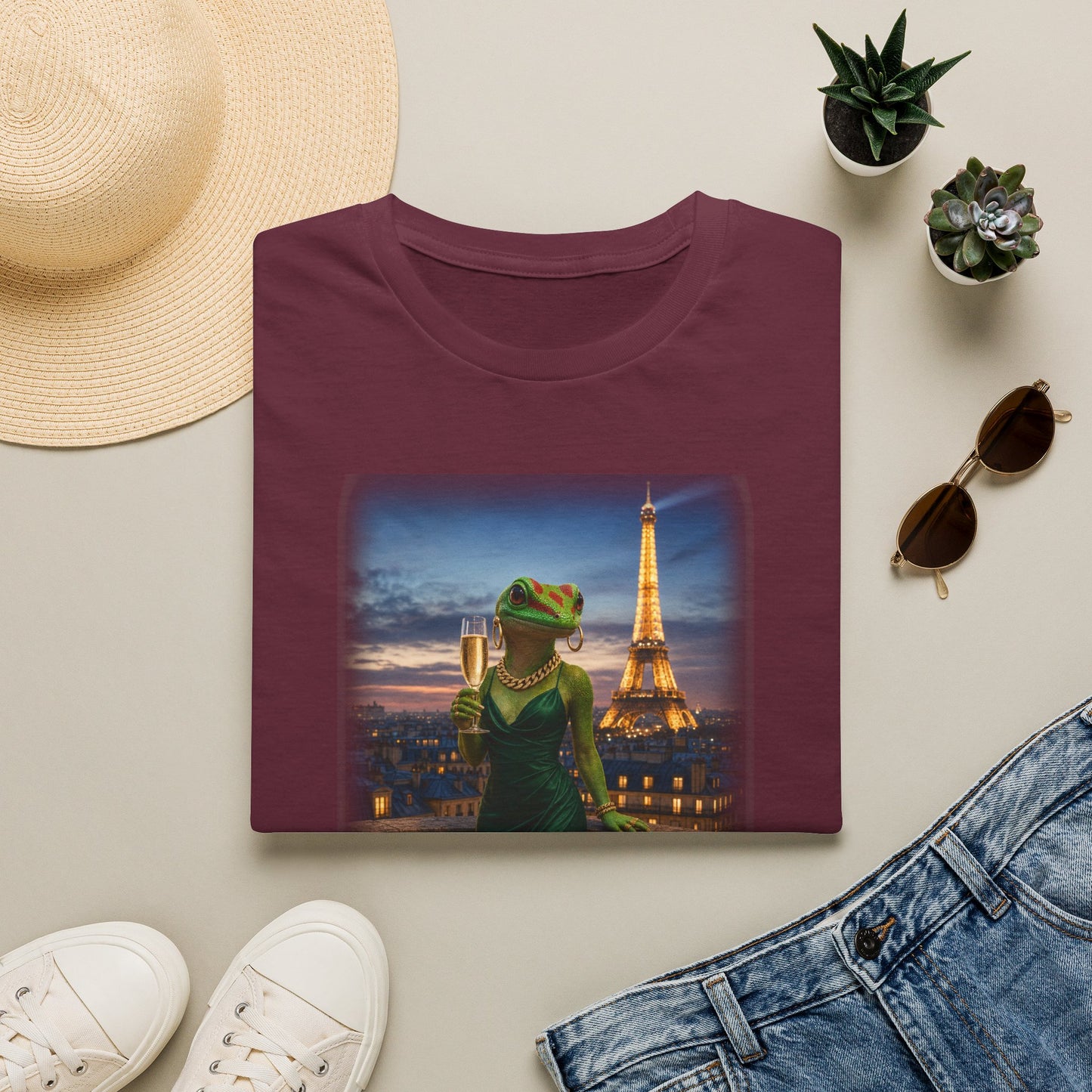 Gold Gecko Co.™ | Paris | Day Gecko | Comfort Colors 6500