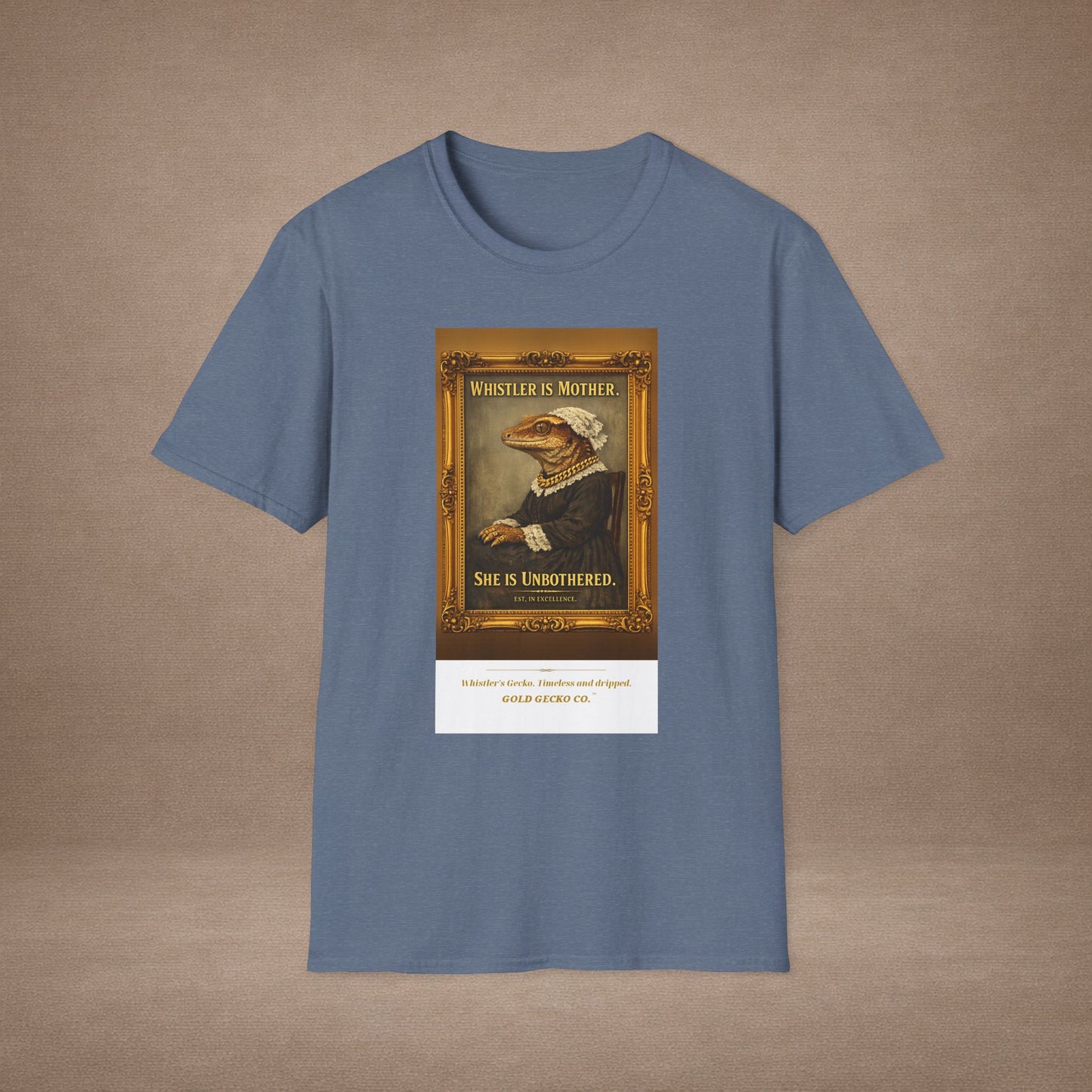Design #col19-4 - Whistler's Gecko— Fine Art Tee