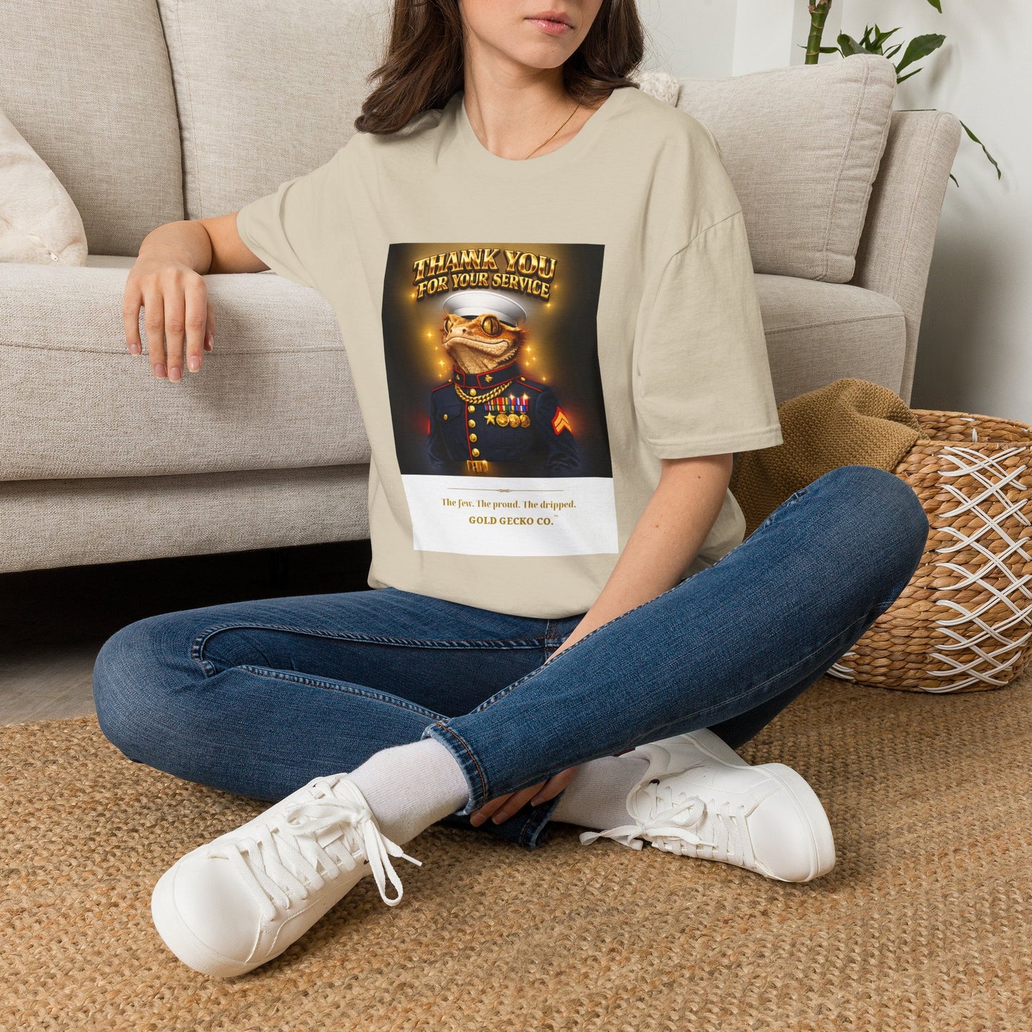Gold Gecko Co.™ | Marines Semper Drip | Crested Gecko | Comfort Colors 6500