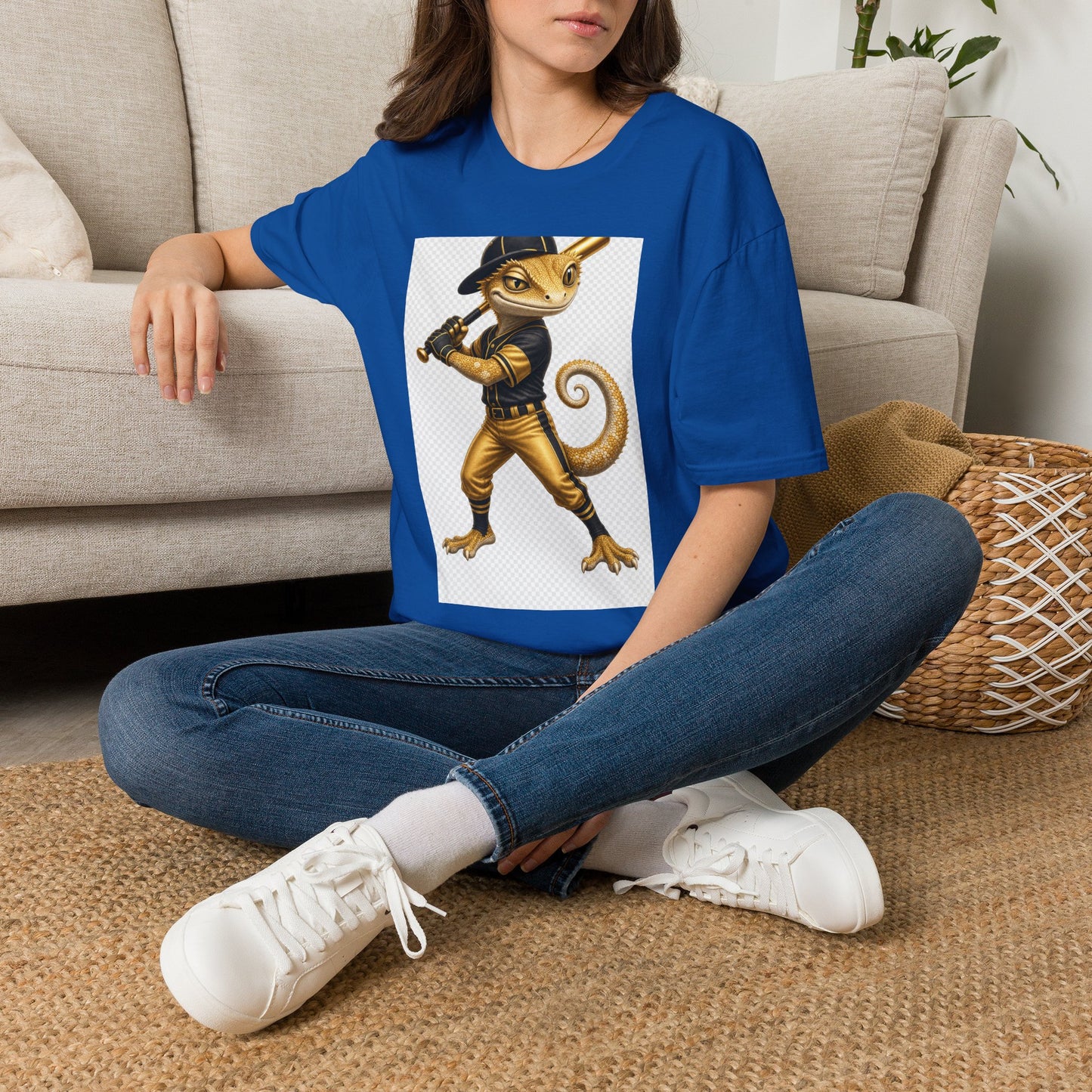 Gold Gecko Co. | Batting .1000 on Drip | Baseball Gecko Tee