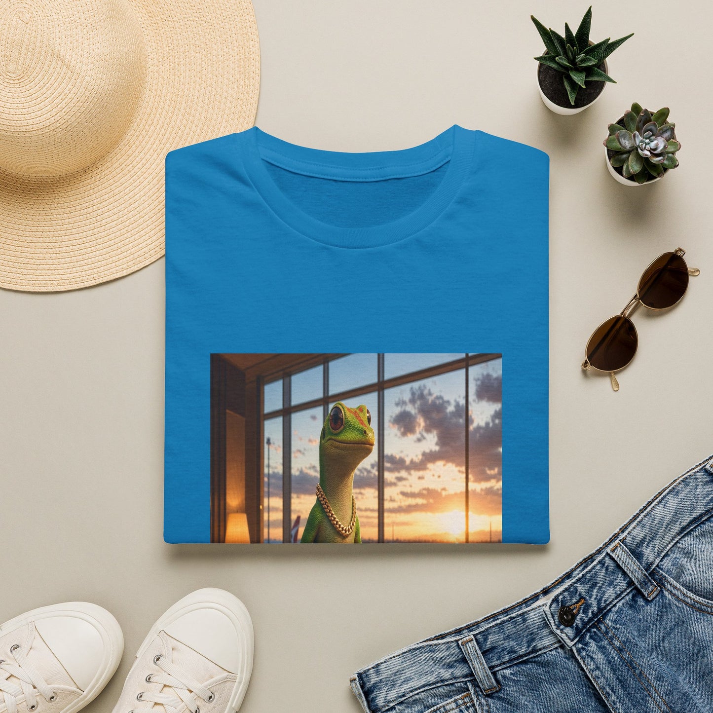Gold Gecko Co.™ | El Mundo Me Espera | Day Gecko | Comfort Colors 6500