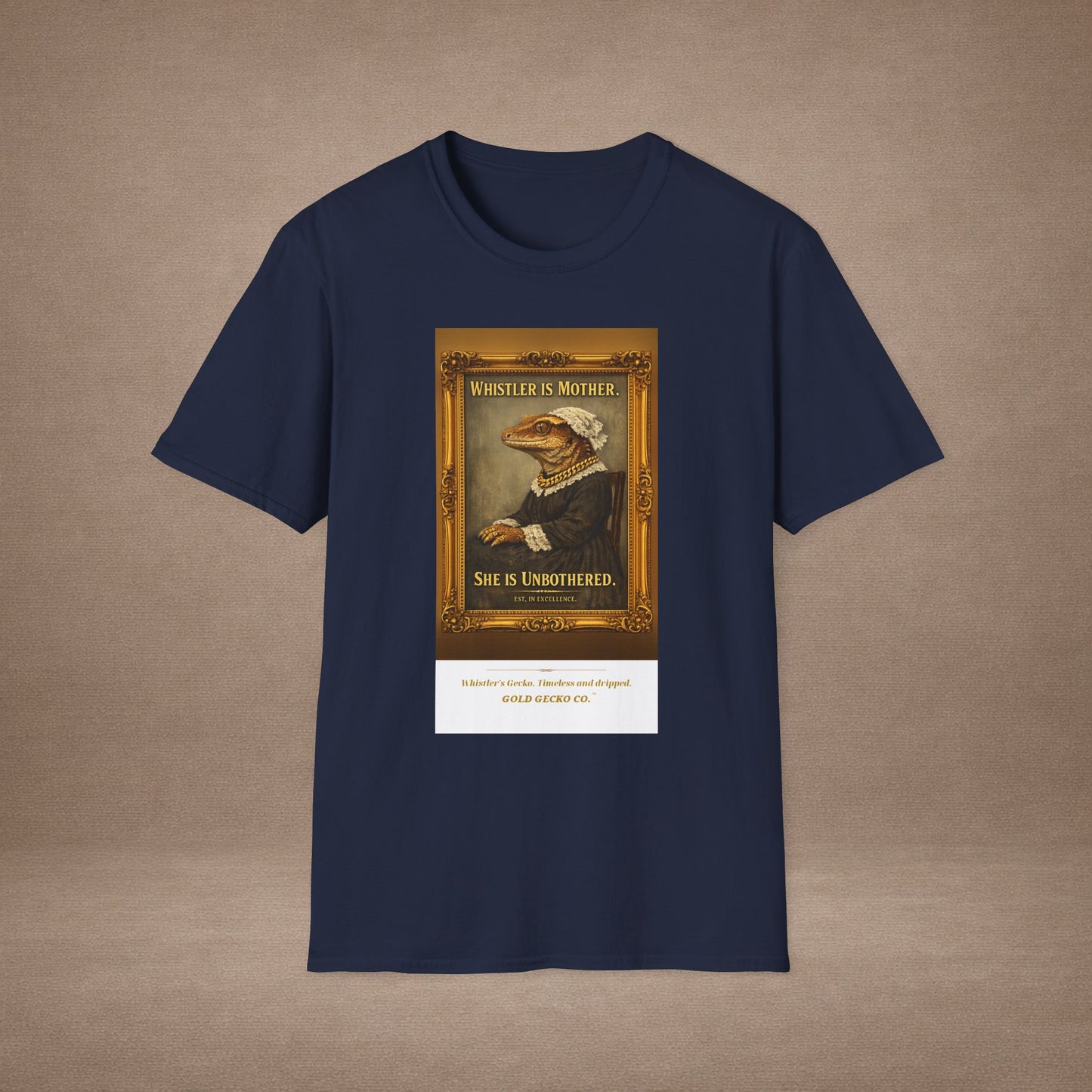 Design #col19-4 - Whistler's Gecko— Fine Art Tee