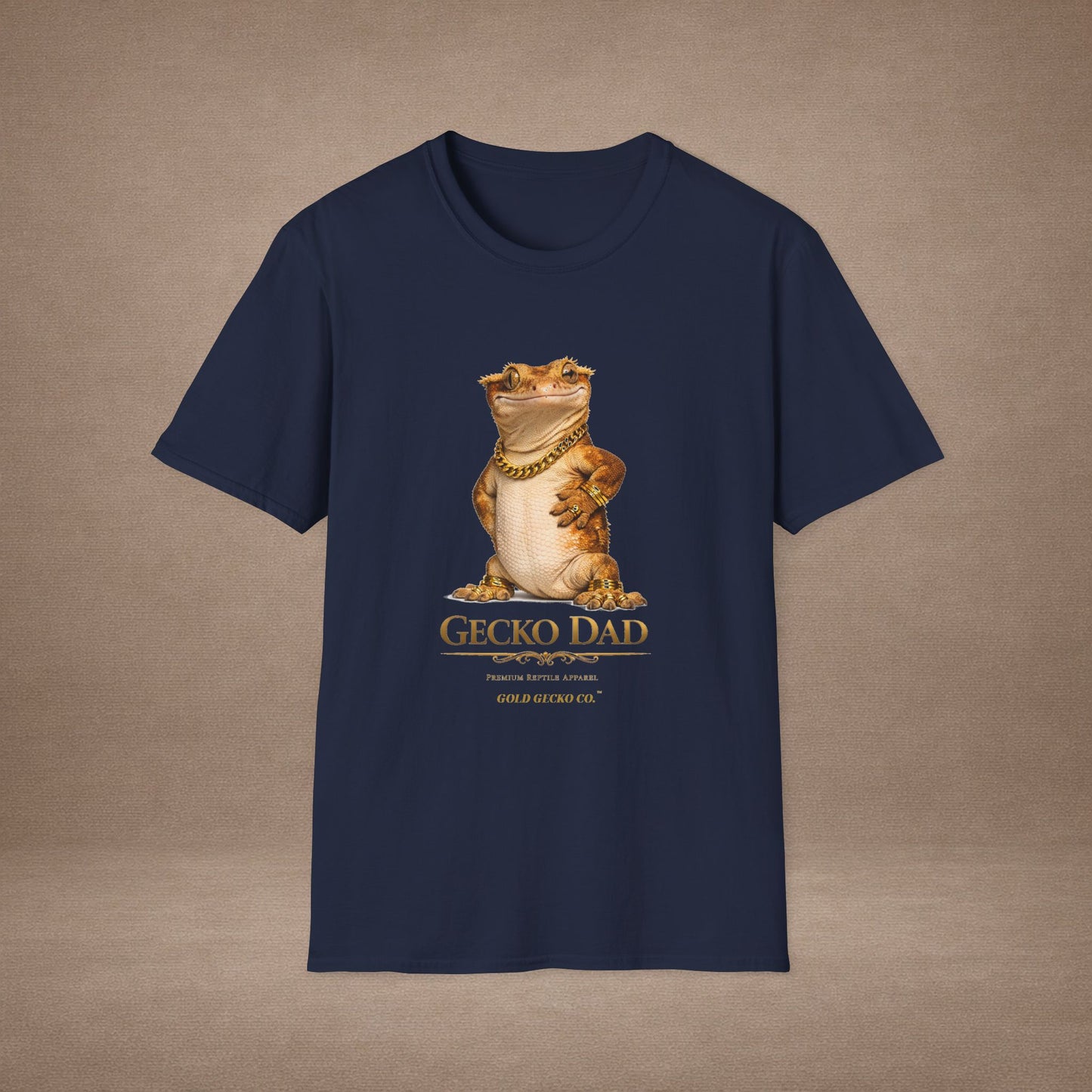 DESIGN #03-G- Gecko Dad — Dad Mode: On (Gold Letters)