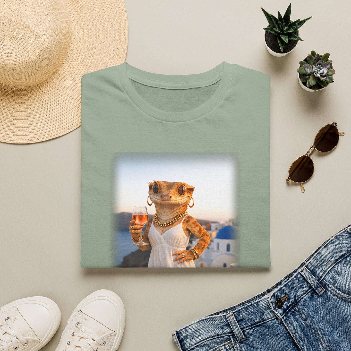Gold Gecko Co.™ | Santorini | Crested Gecko | Comfort Colors 6500