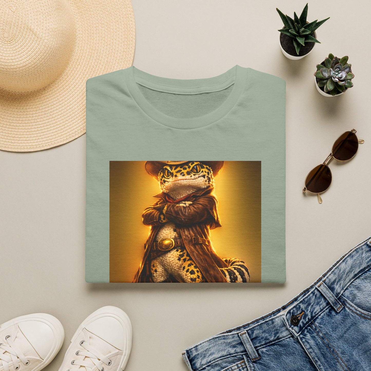 Gold Gecko Co.™ | Sunset Cowboy | Leopard Gecko | Comfort Colors 6500