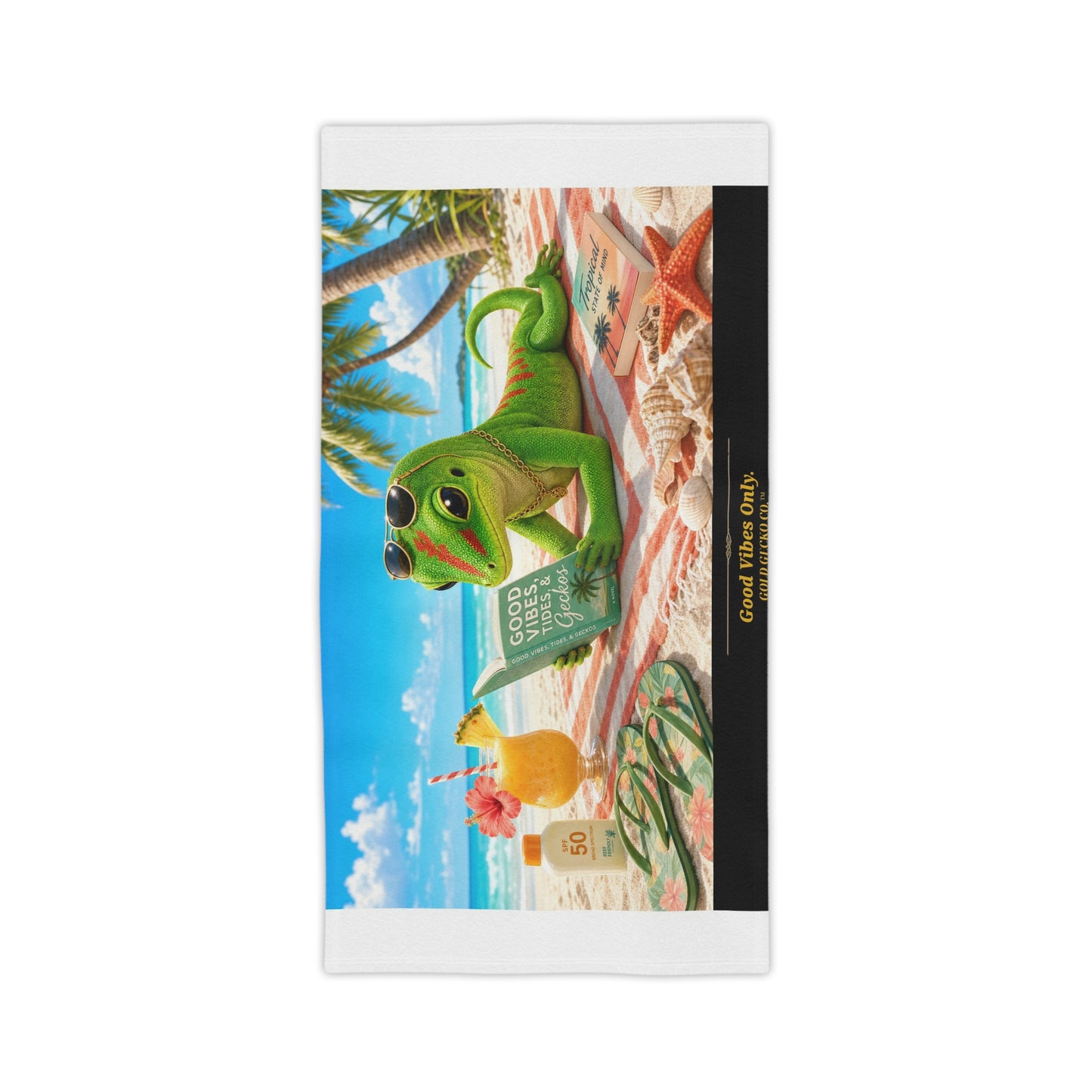 Col101-3-V1-BT-PrimaPrint-GoodVibesOnly-BeachReading-DayGecko-Illustrated-GoldGeckoCo