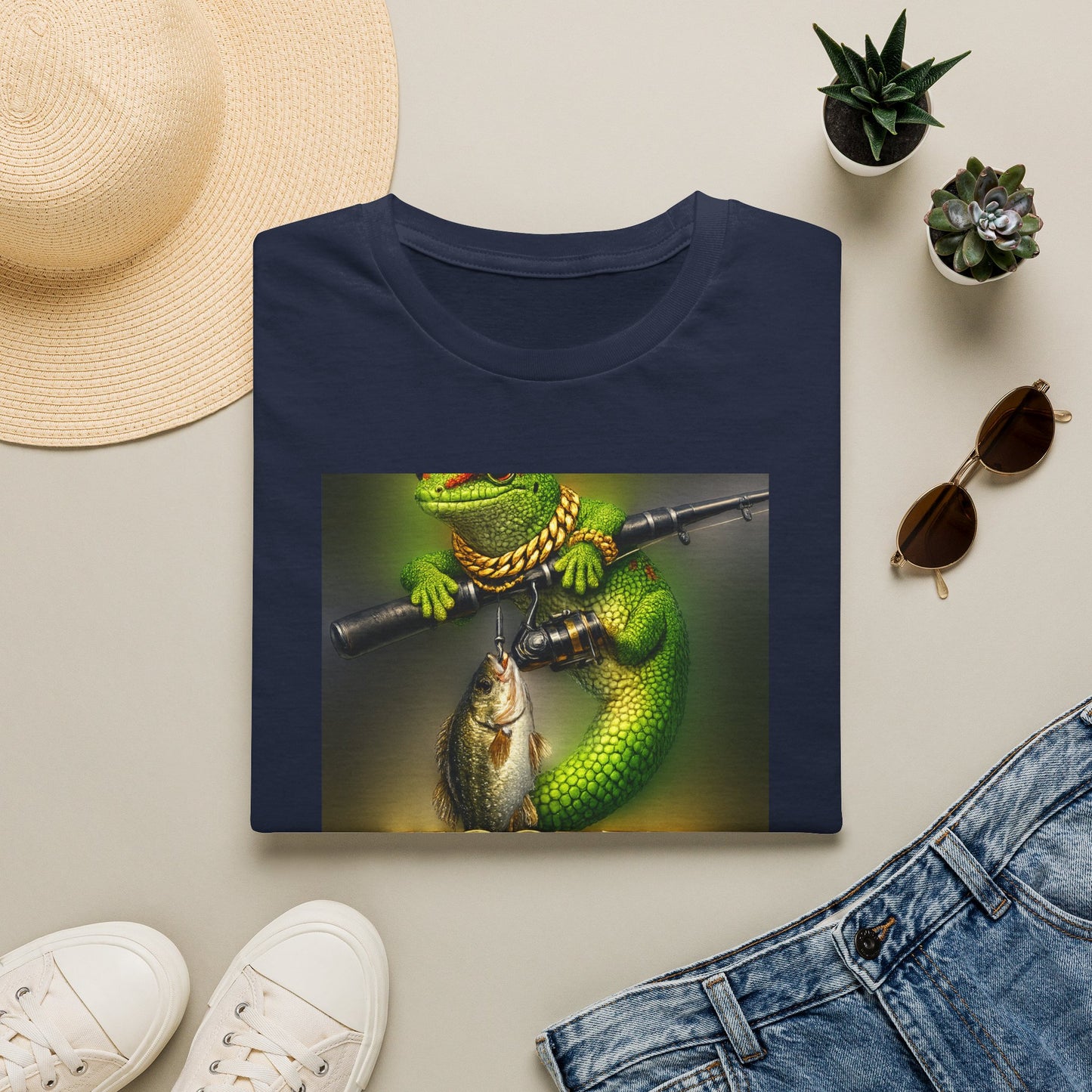 Gold Gecko Co.™ | Hooked on the Good Life | Day Gecko | Comfort Colors 6500