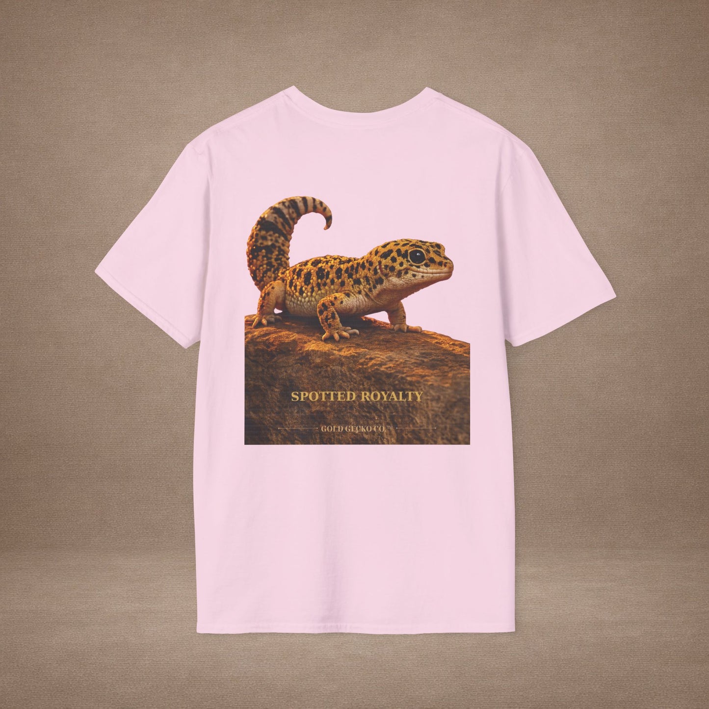 Leopard Gecko — Spotted Royalty — photoreal reptile portraits — the ultimate herp appreciation. Gold Gecko Co. Reptile Roll Call collection.