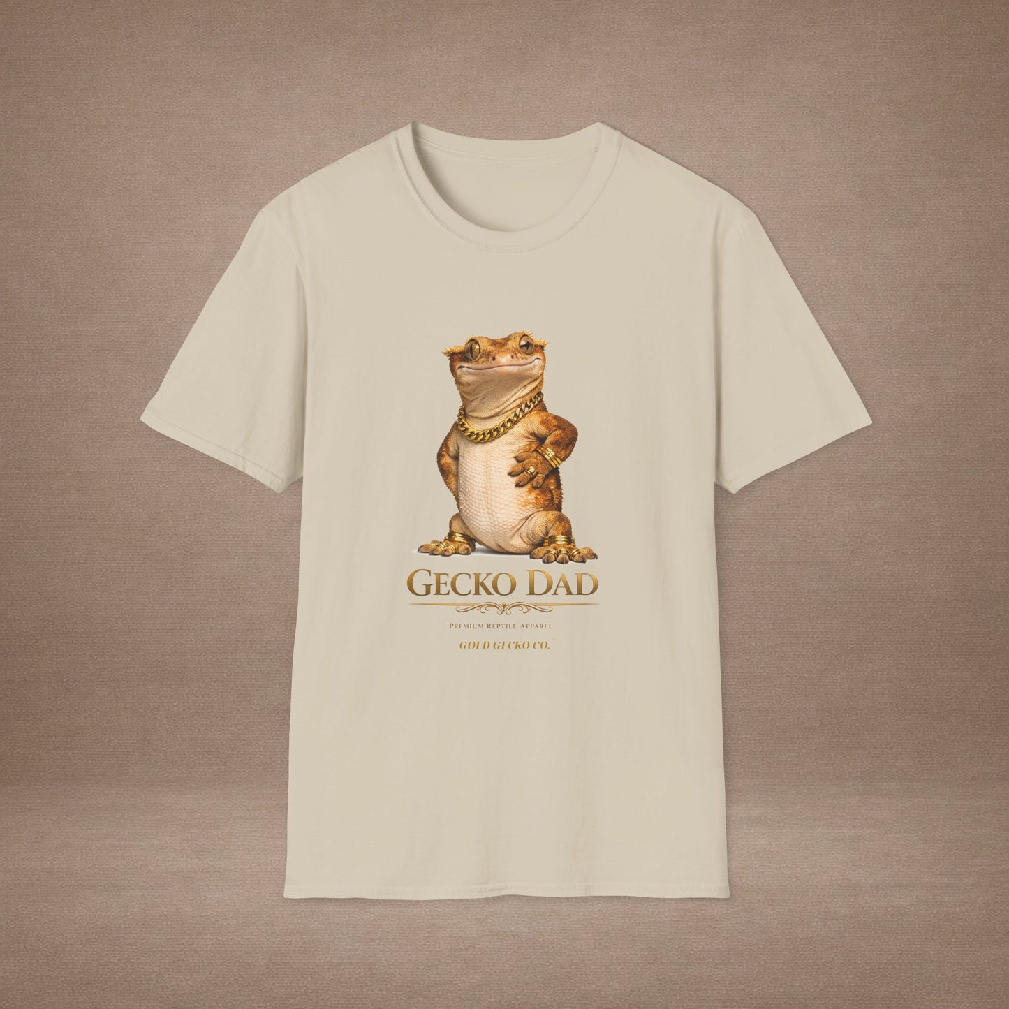 DESIGN #03-G- Gecko Dad — Dad Mode: On (Gold Letters)