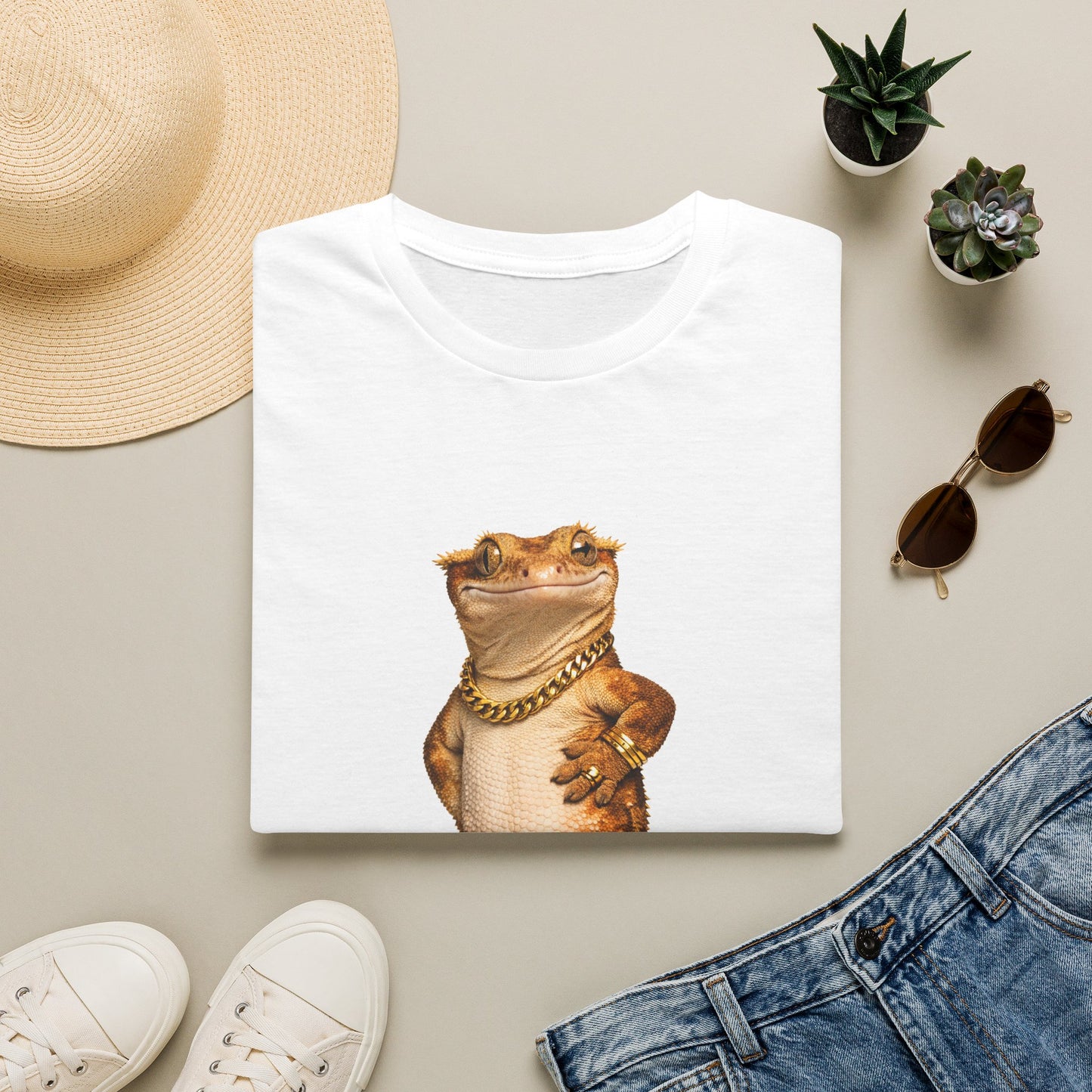 DESIGN #03-G- Gecko Dad — Dad Mode: On (Gold Letters)