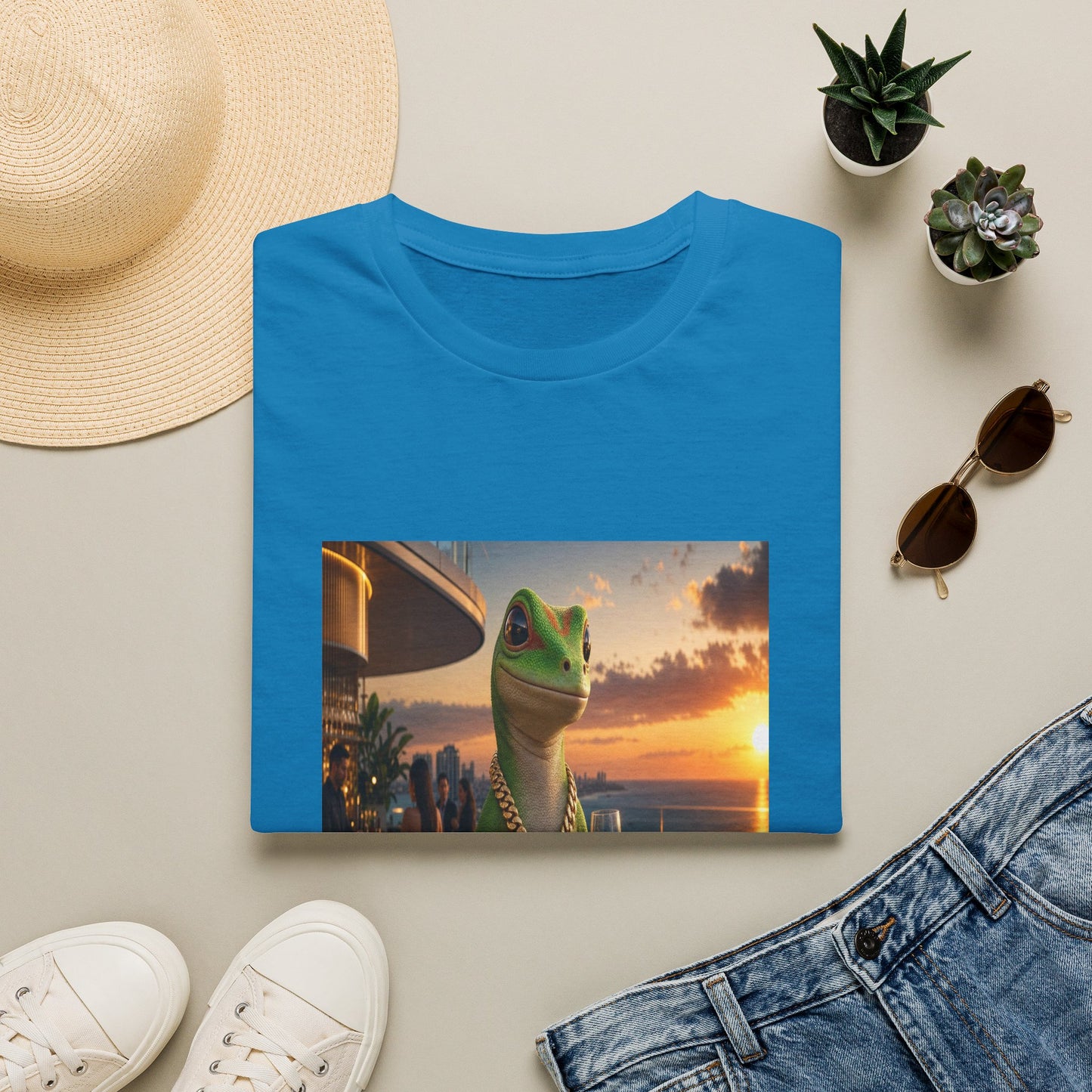 Gold Gecko Co.™ | De Vacaciones | Day Gecko | Comfort Colors 6500