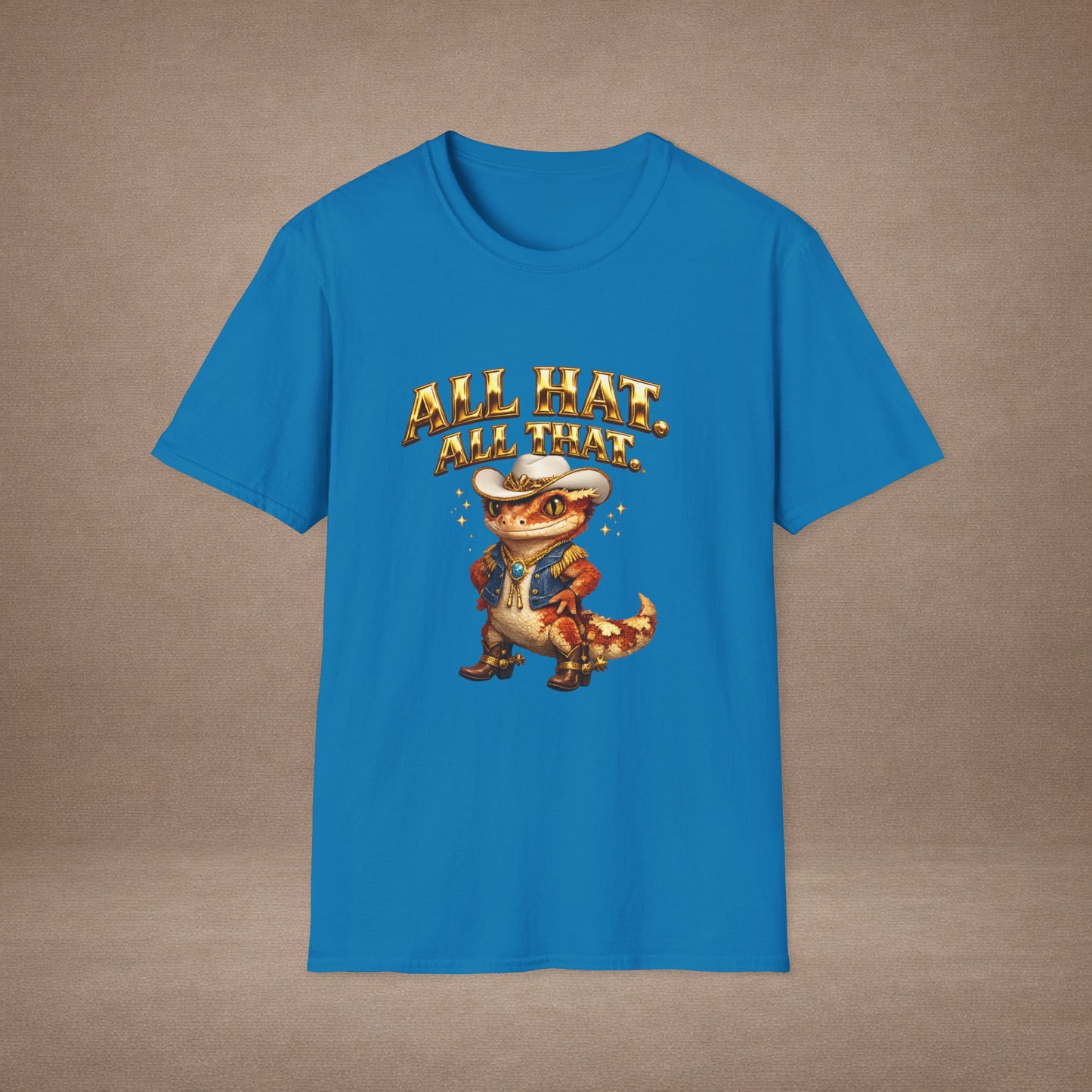 Design #09-2 - Cowgirl Gecko - "All Hat, All That"