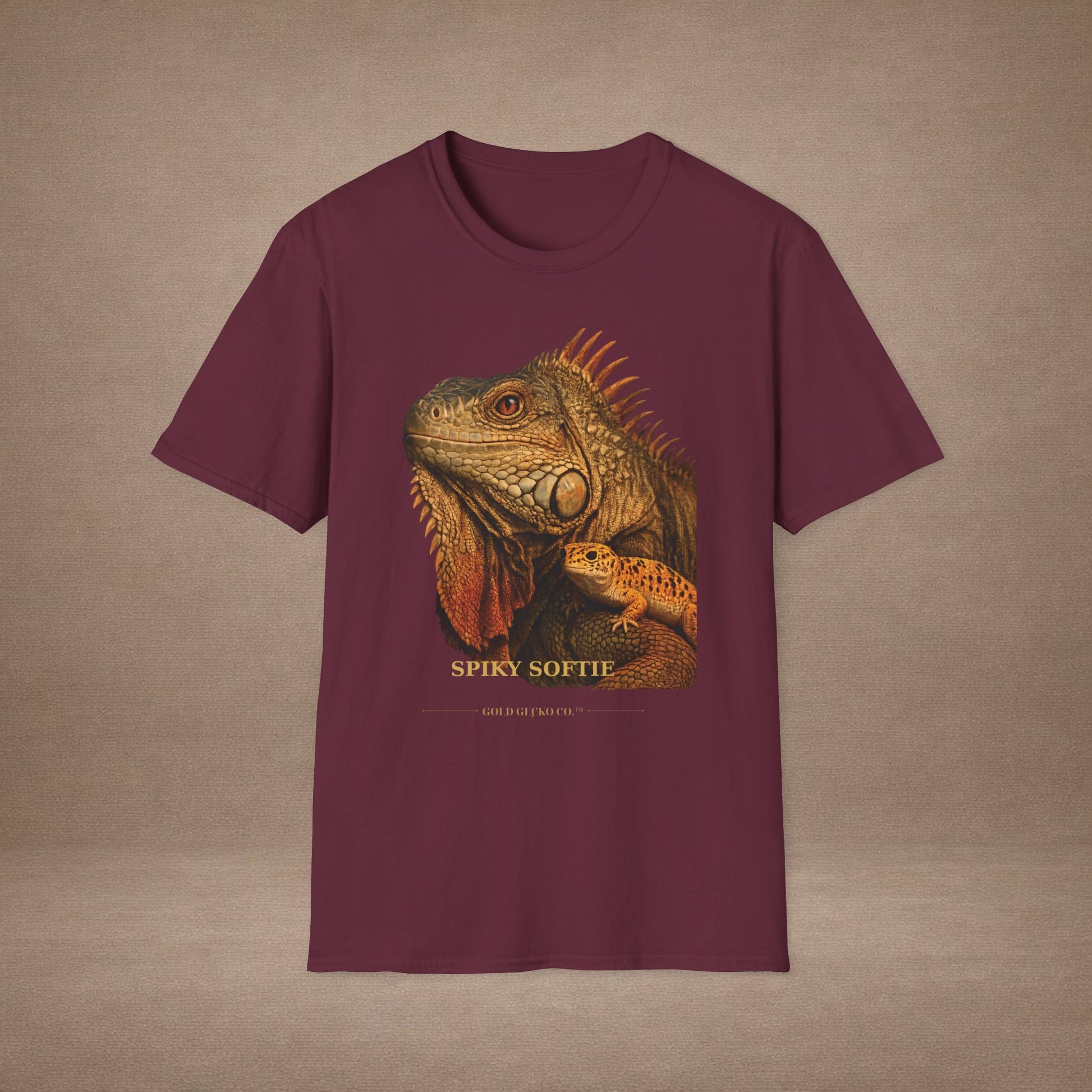 Iguana — Spiky Softie — photoreal reptile portraits — the ultimate herp appreciation. Gold Gecko Co. Reptile Roll Call collection.
