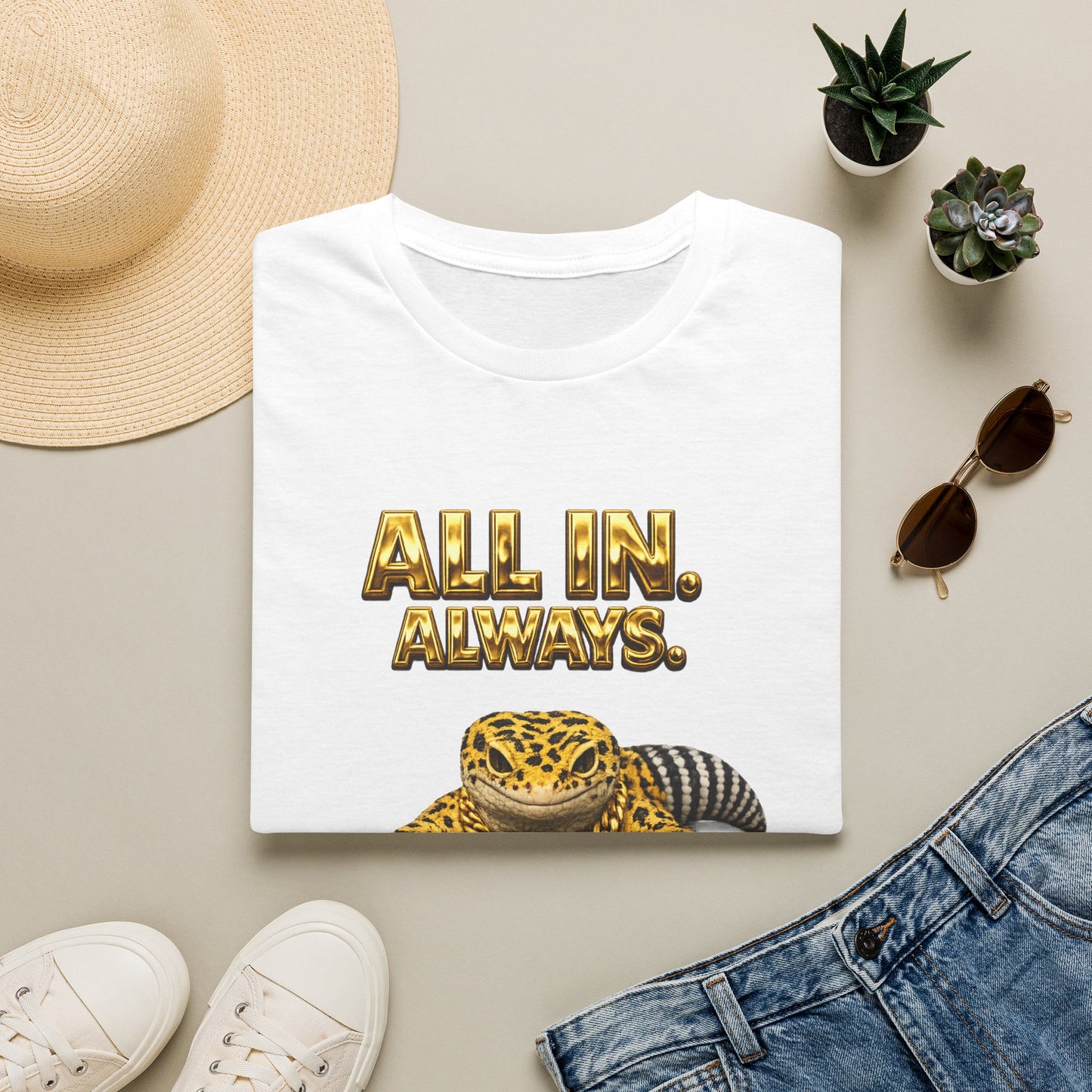 Design #29-2   Gambling- All in Always- (Gold Letters)