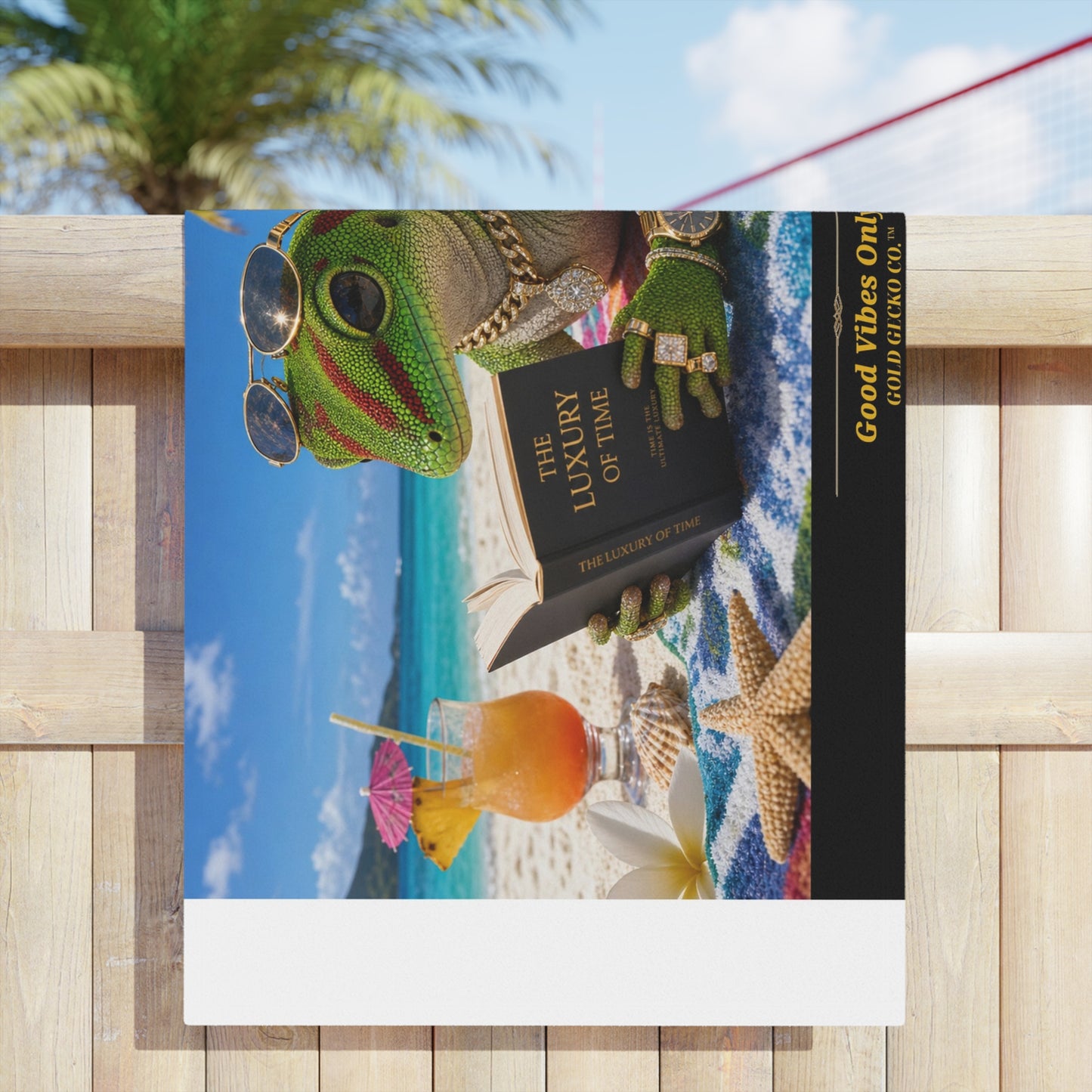 Col101-7-V1-BT-PrimaPrint-GoodVibesOnly-BeachReading-DayGecko-Realistic-GoldGeckoCo