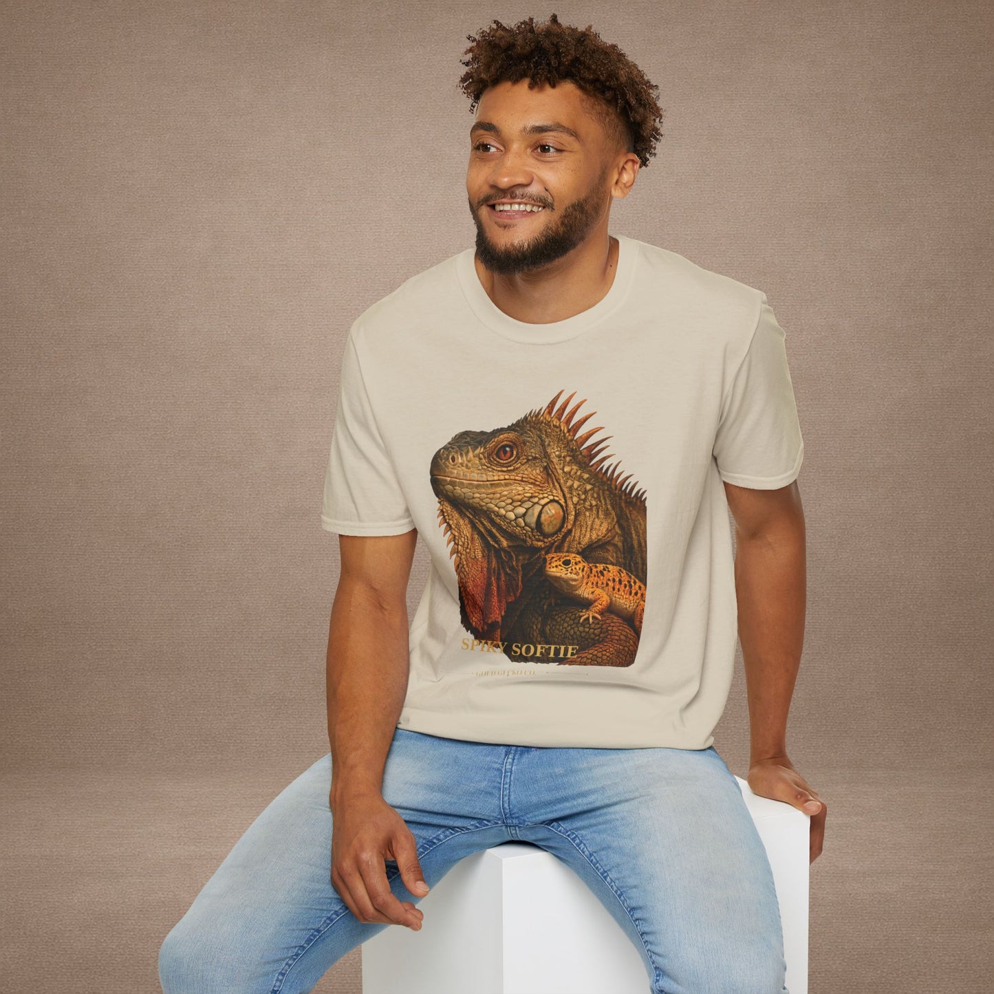Iguana — Spiky Softie — photoreal reptile portraits — the ultimate herp appreciation. Gold Gecko Co. Reptile Roll Call collection.