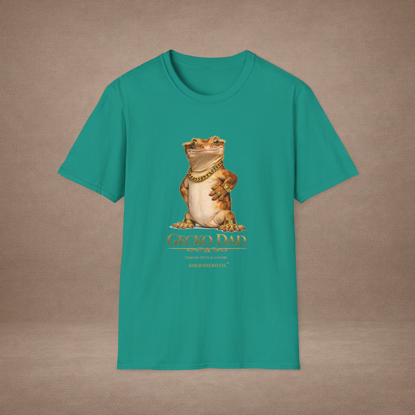 DESIGN #03-G- Gecko Dad — Dad Mode: On (Gold Letters)