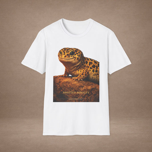 Leopard Gecko — Spotted Royalty — photoreal reptile portraits — the ultimate herp appreciation. Gold Gecko Co. Reptile Roll Call collection.