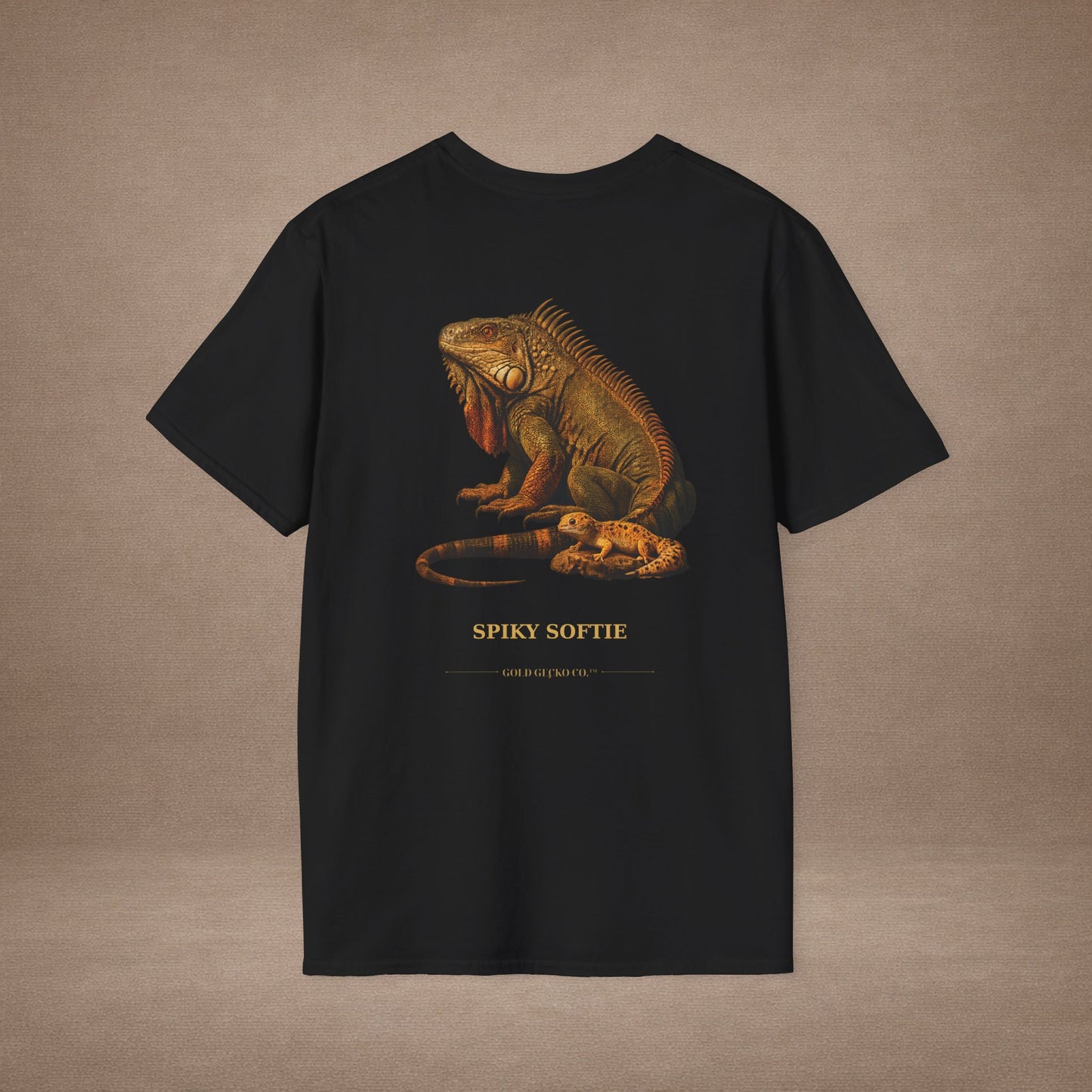 Iguana — Spiky Softie — photoreal reptile portraits — the ultimate herp appreciation. Gold Gecko Co. Reptile Roll Call collection.