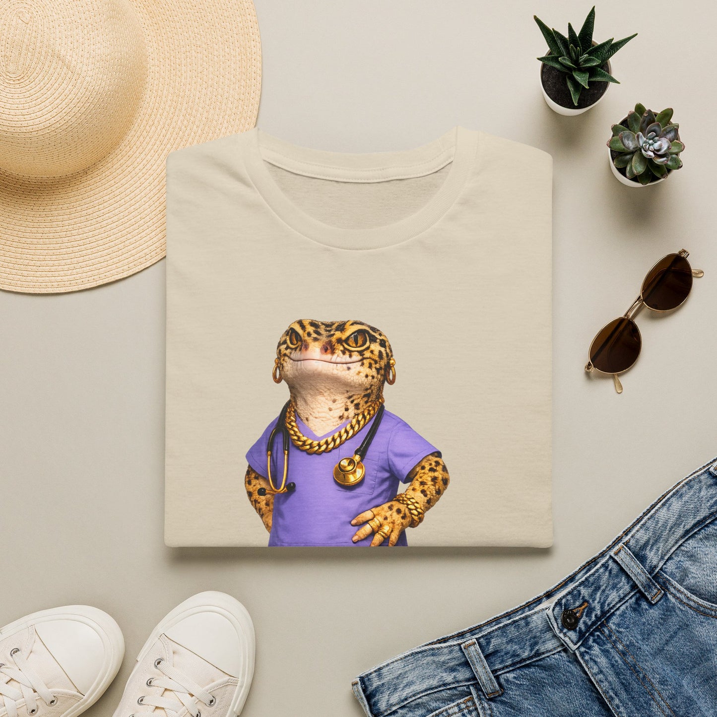 Gold Gecko Co.™ | Scrubs | Leopard Gecko | Comfort Colors 6500