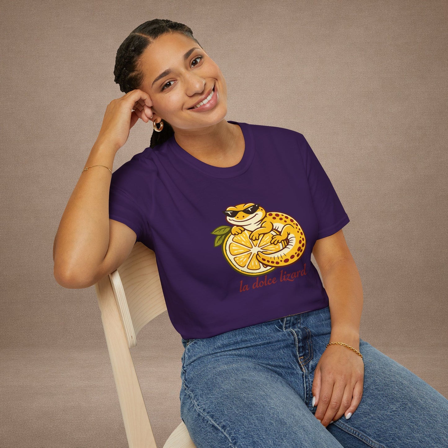 La Dolce Lizard Amalfi lemons Italian graphic t-shirt — Gold Gecko Co.