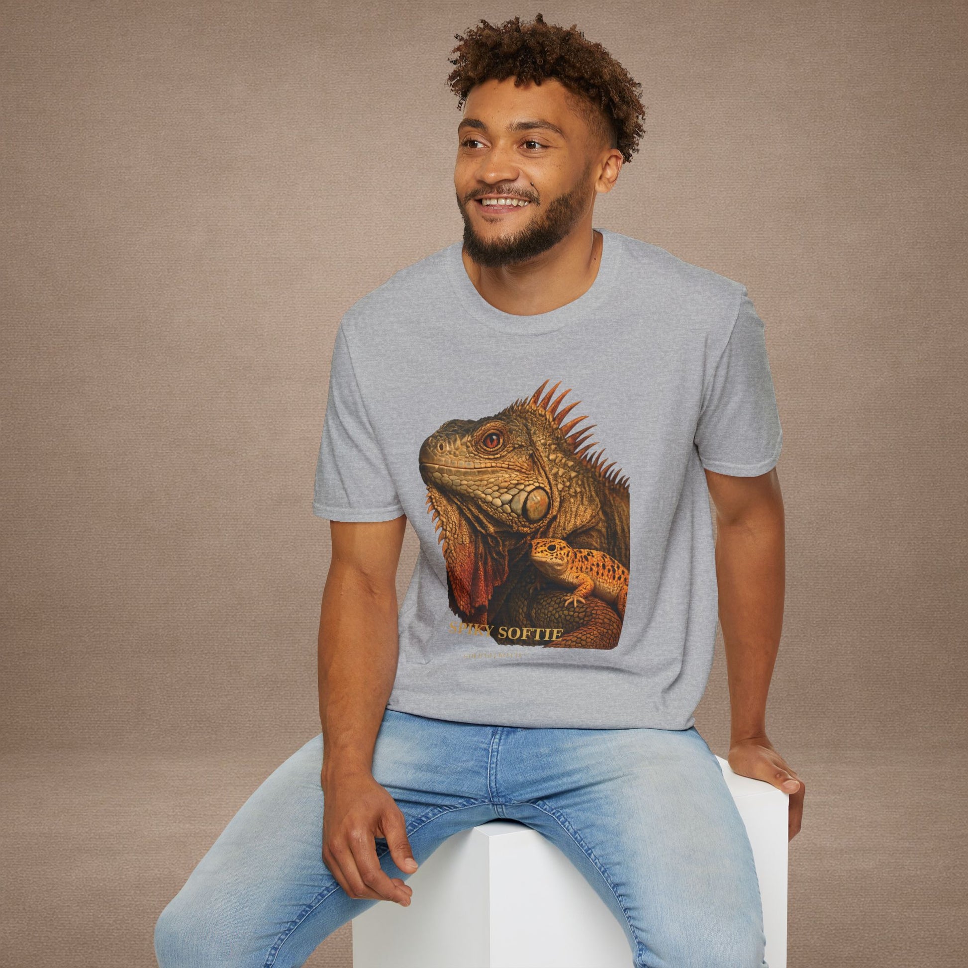 Iguana — Spiky Softie — photoreal reptile portraits — the ultimate herp appreciation. Gold Gecko Co. Reptile Roll Call collection.