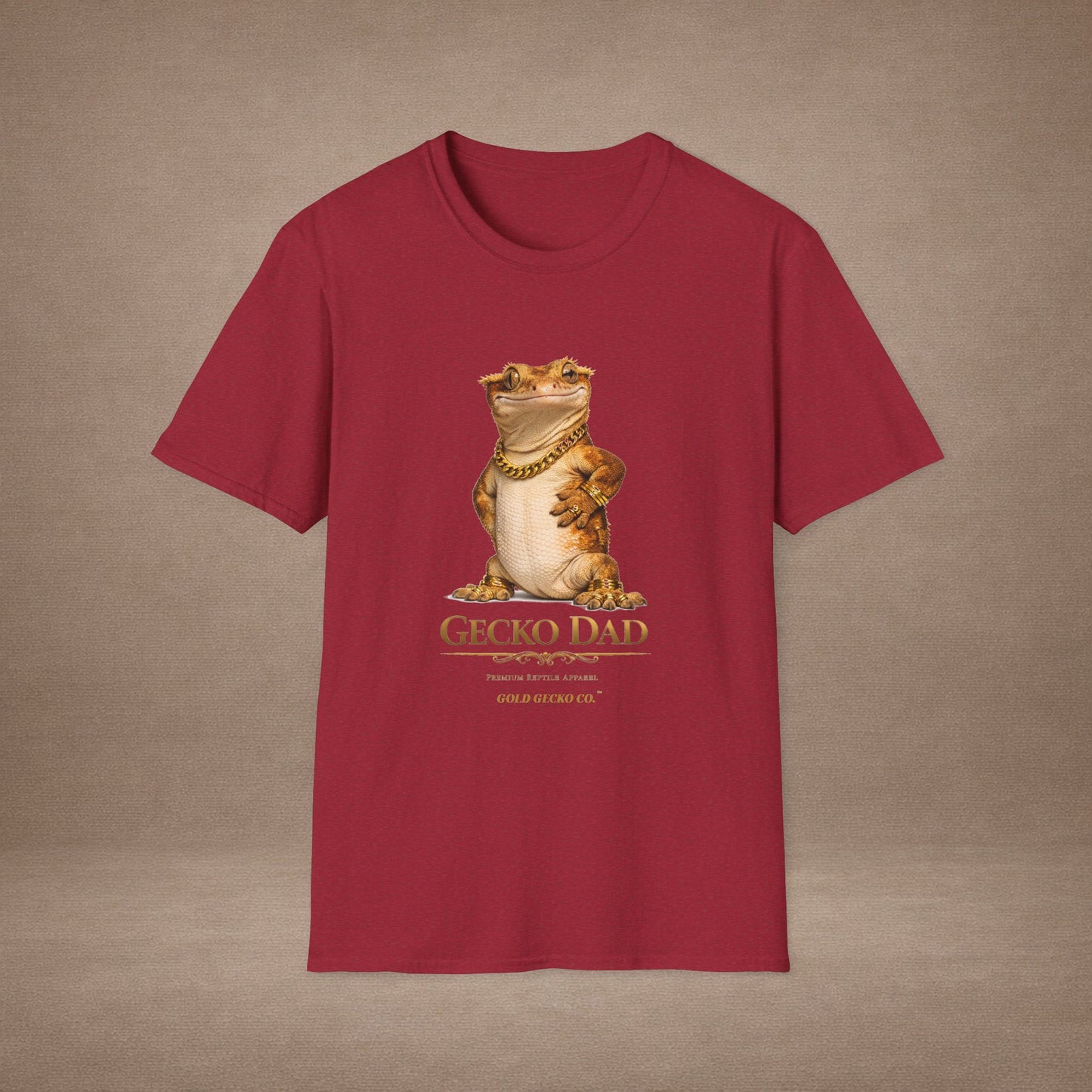 DESIGN #03-G- Gecko Dad — Dad Mode: On (Gold Letters)