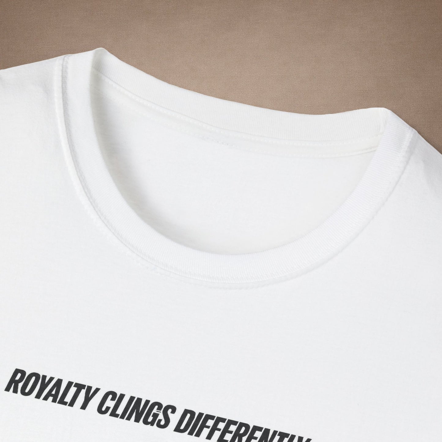 DESIGN #2-1 Royalty Clings Differently — Day Gecko Tee - (Black Letters)