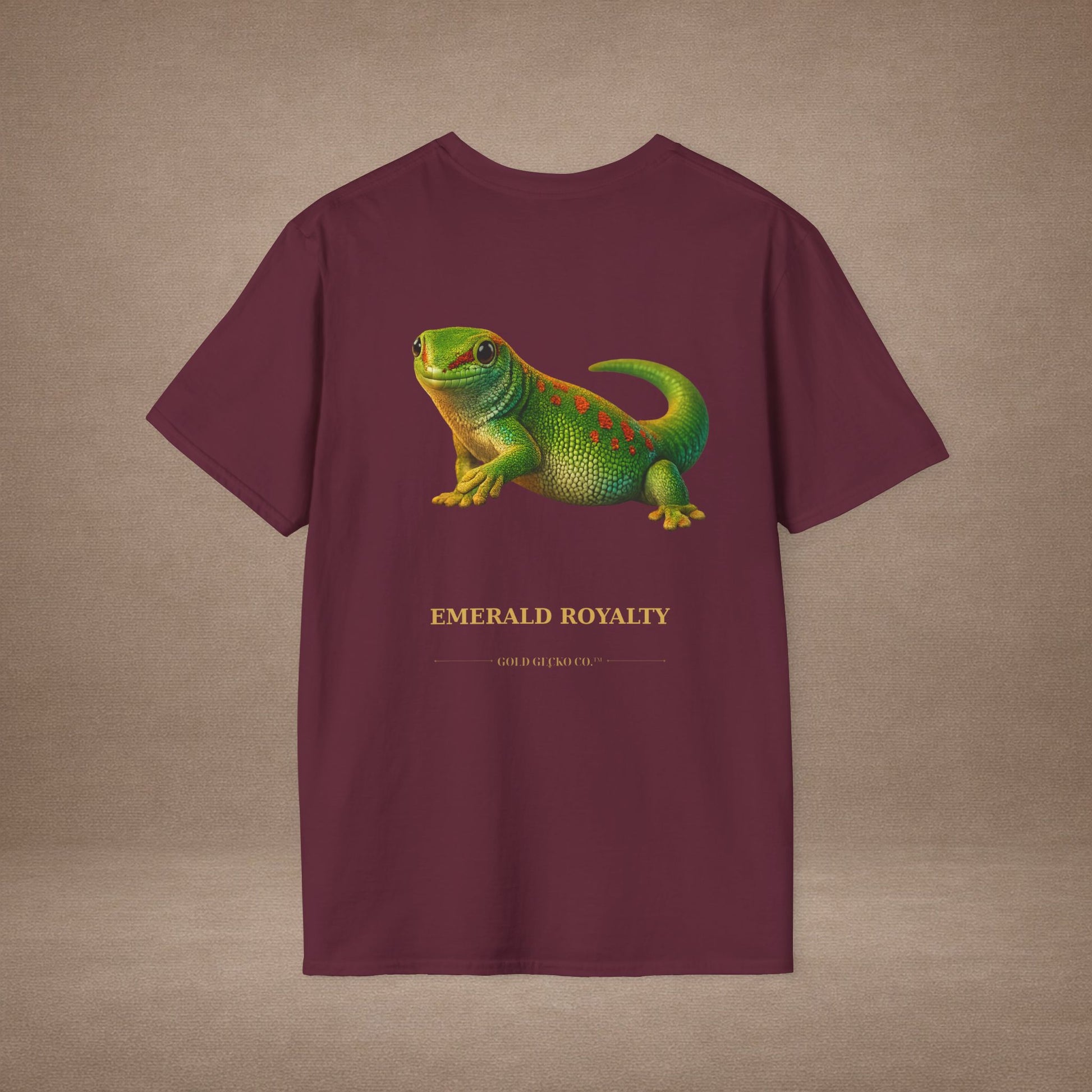 Day Gecko — Emerald Royalty — photoreal reptile portraits — the ultimate herp appreciation. Gold Gecko Co. Reptile Roll Call collection.
