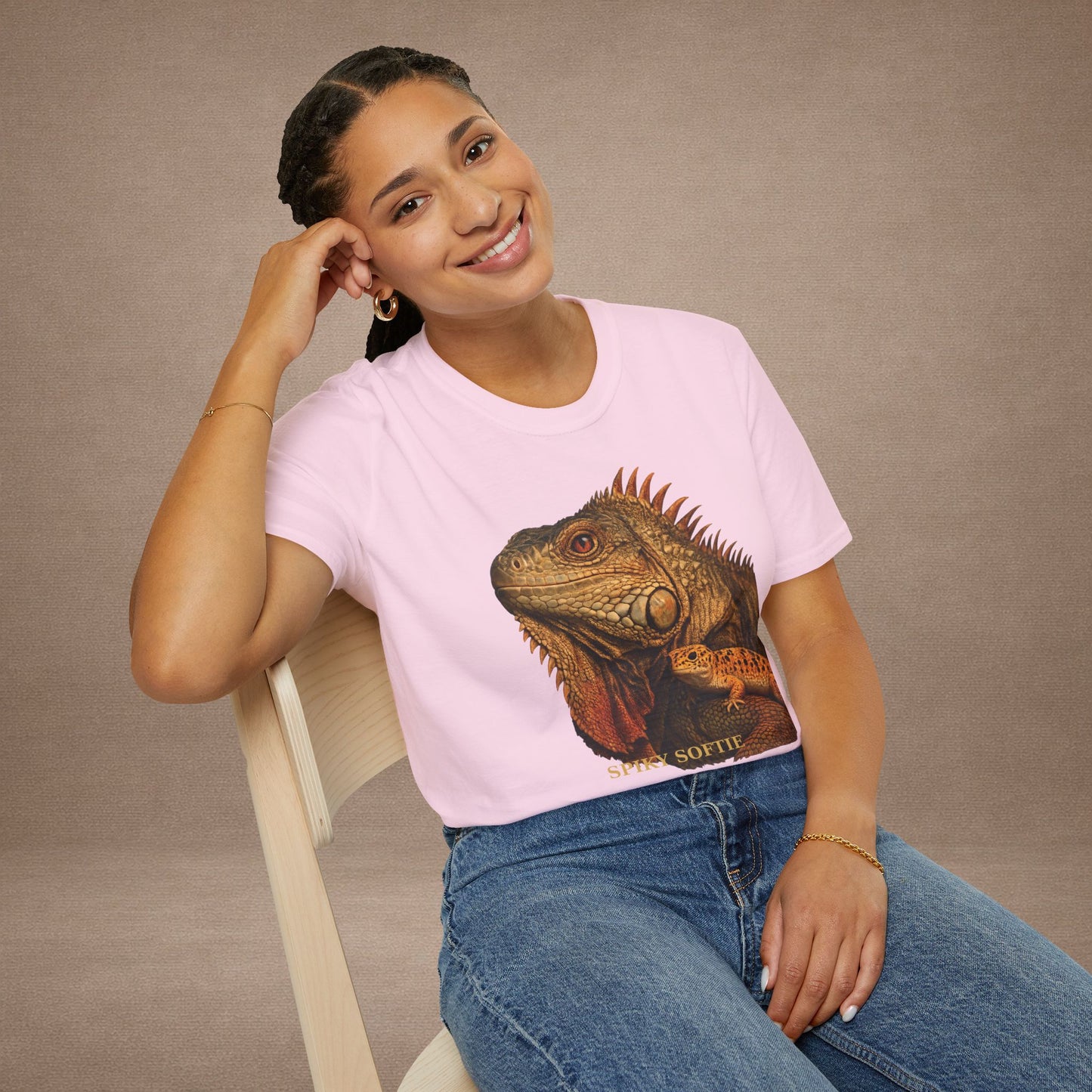 Iguana — Spiky Softie — photoreal reptile portraits — the ultimate herp appreciation. Gold Gecko Co. Reptile Roll Call collection.