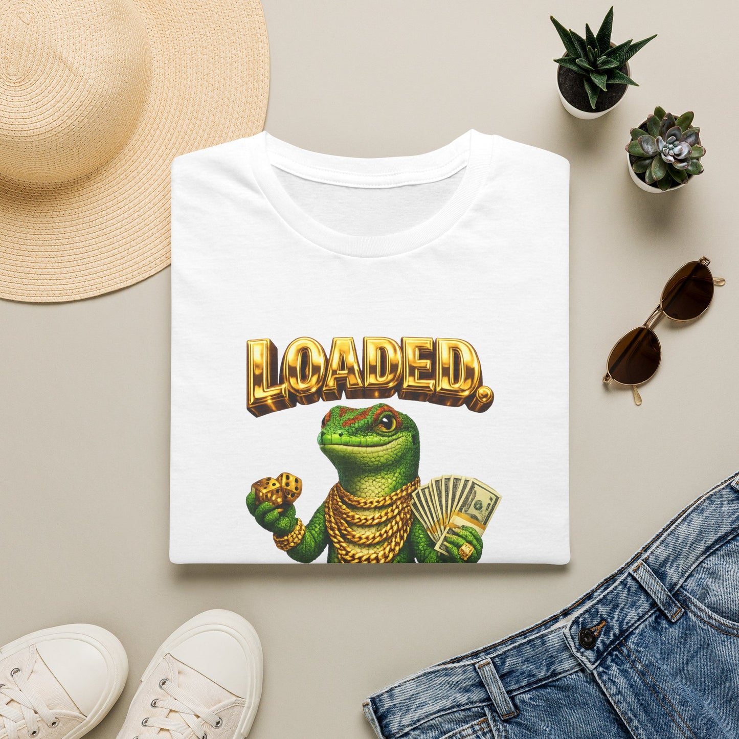 DESIGN #29-1 -Gambling - Loaded  Realistic (gold Lettering)