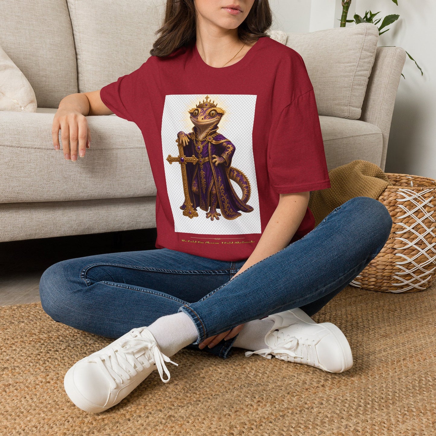 Gold Gecko Co. | He Said I'm Chosen. I Said Obviously. | Faith Gecko Tee