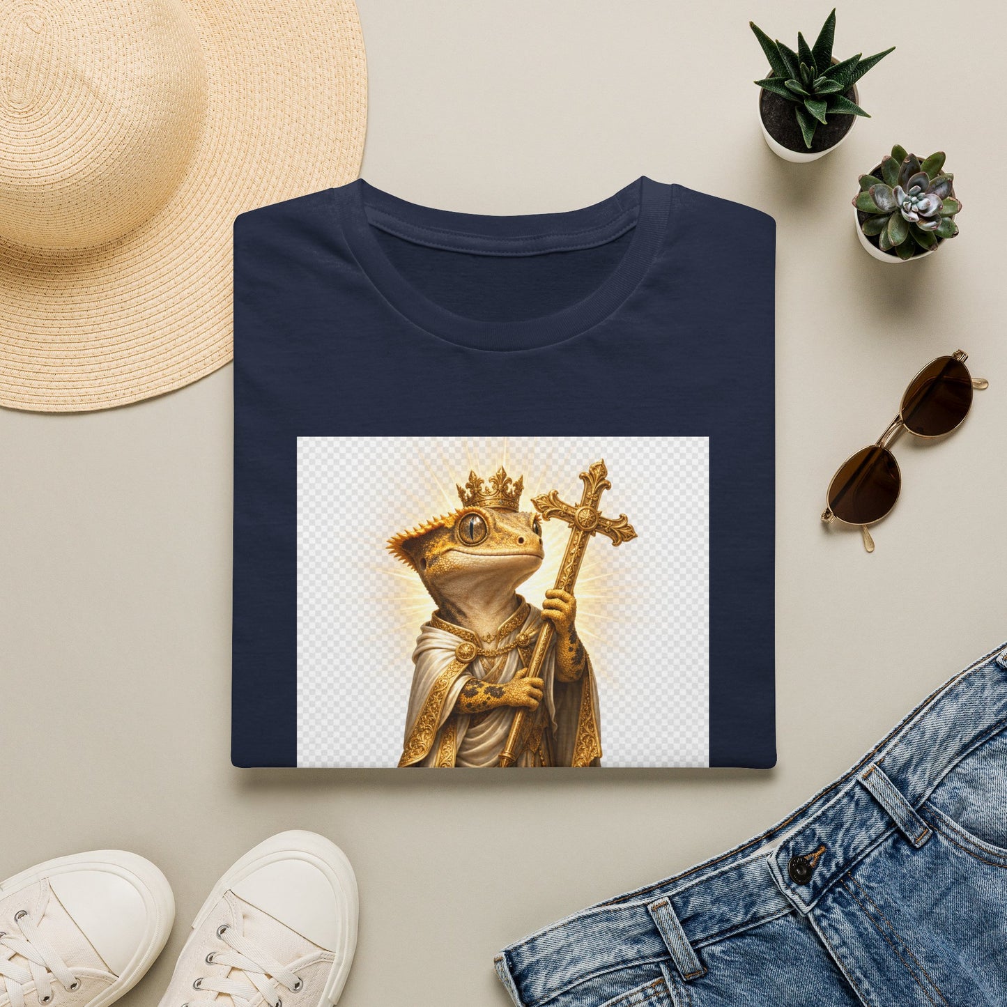 Gold Gecko Co. | Blessed and Dripped | Faith Gecko Tee