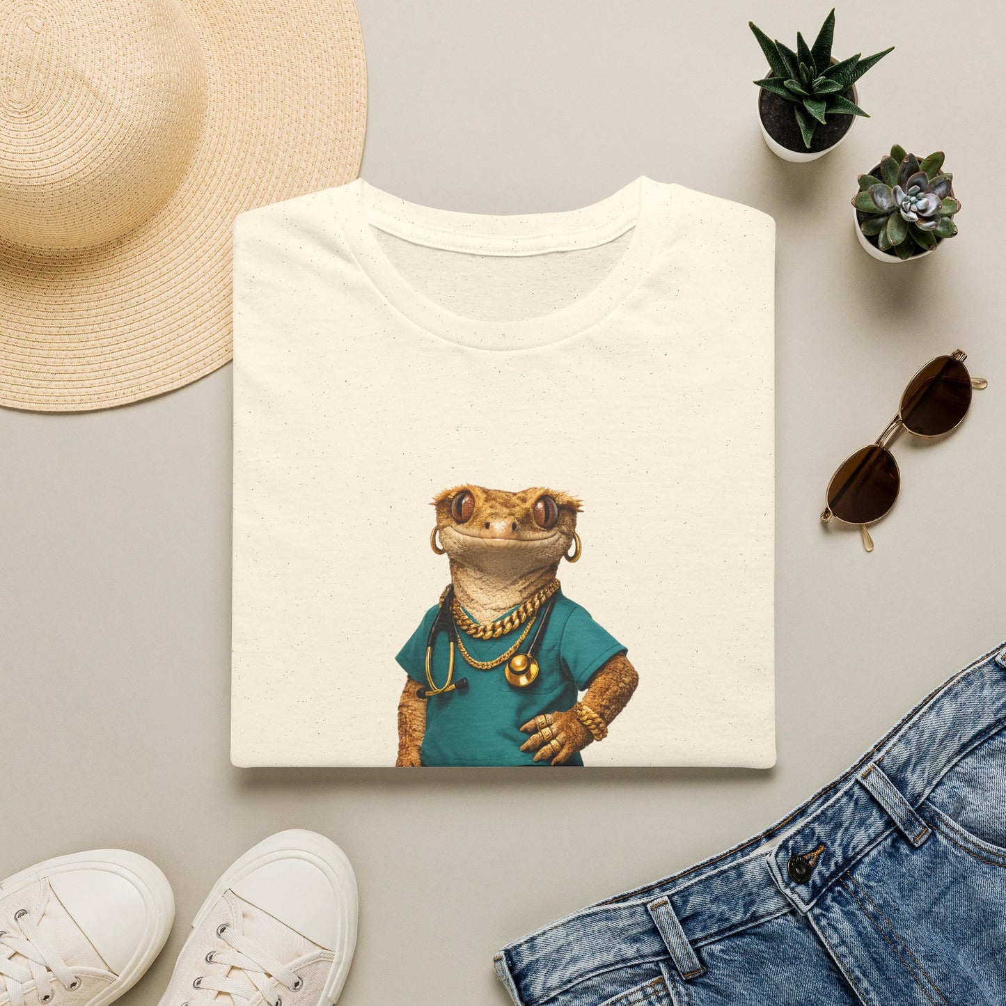 Gold Gecko Co.™ | Scrubs | Crested Gecko | Comfort Colors 6500