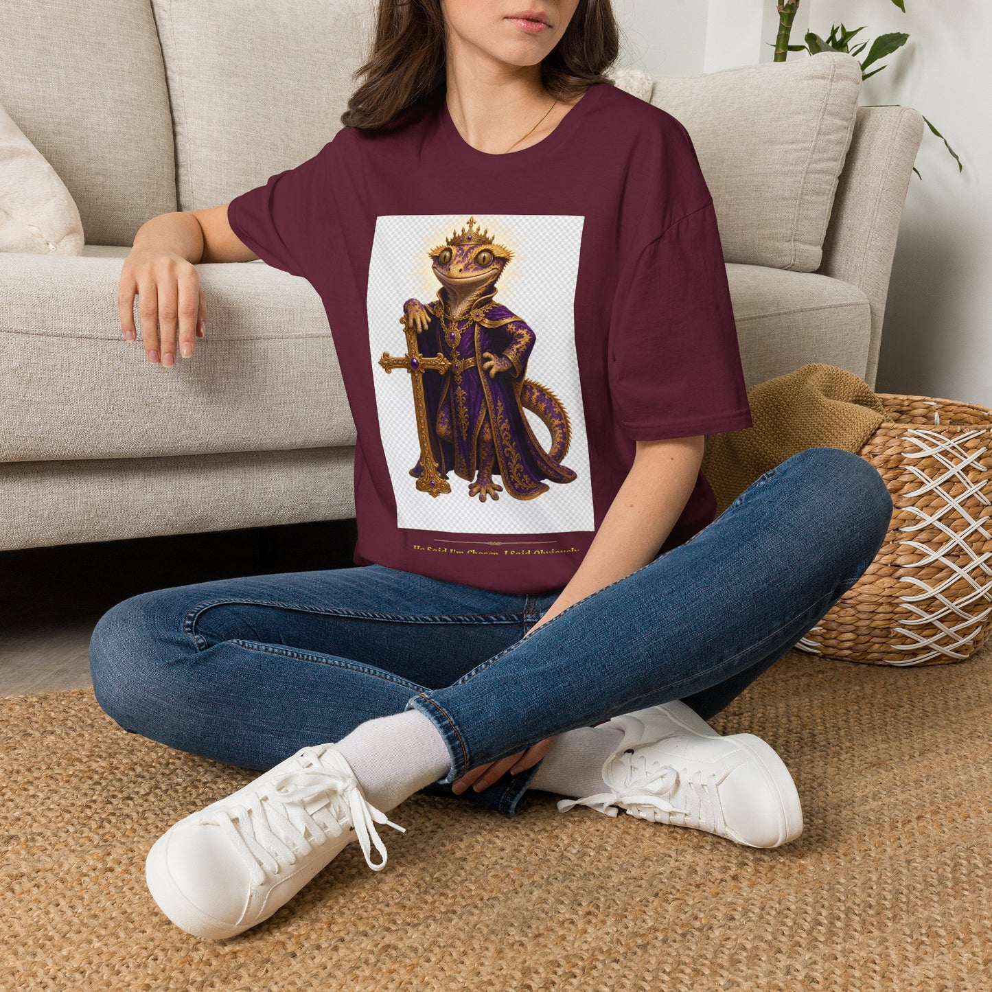 Gold Gecko Co. | He Said I'm Chosen. I Said Obviously. | Faith Gecko Tee