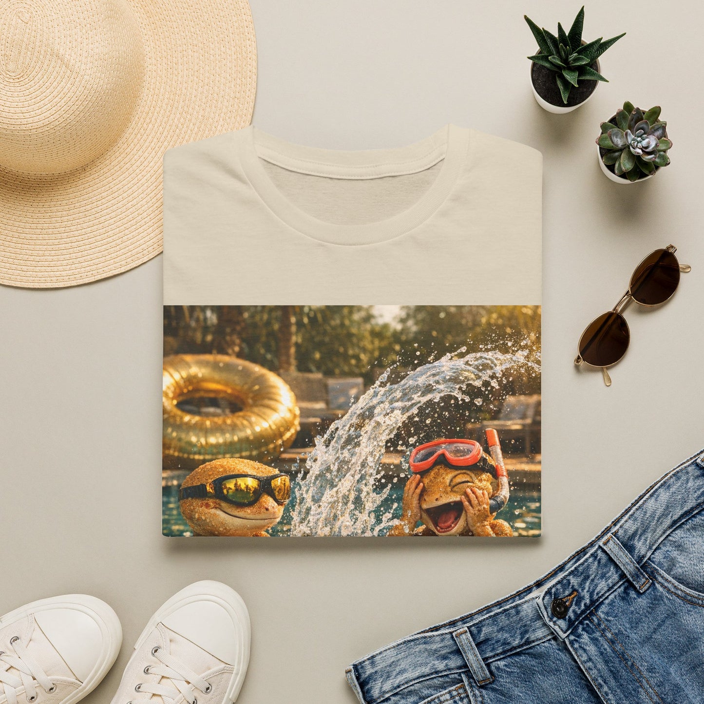 Col1403-03-V2-TS-Gildan64000-PoolRules-Realistic-GoldGeckoCo