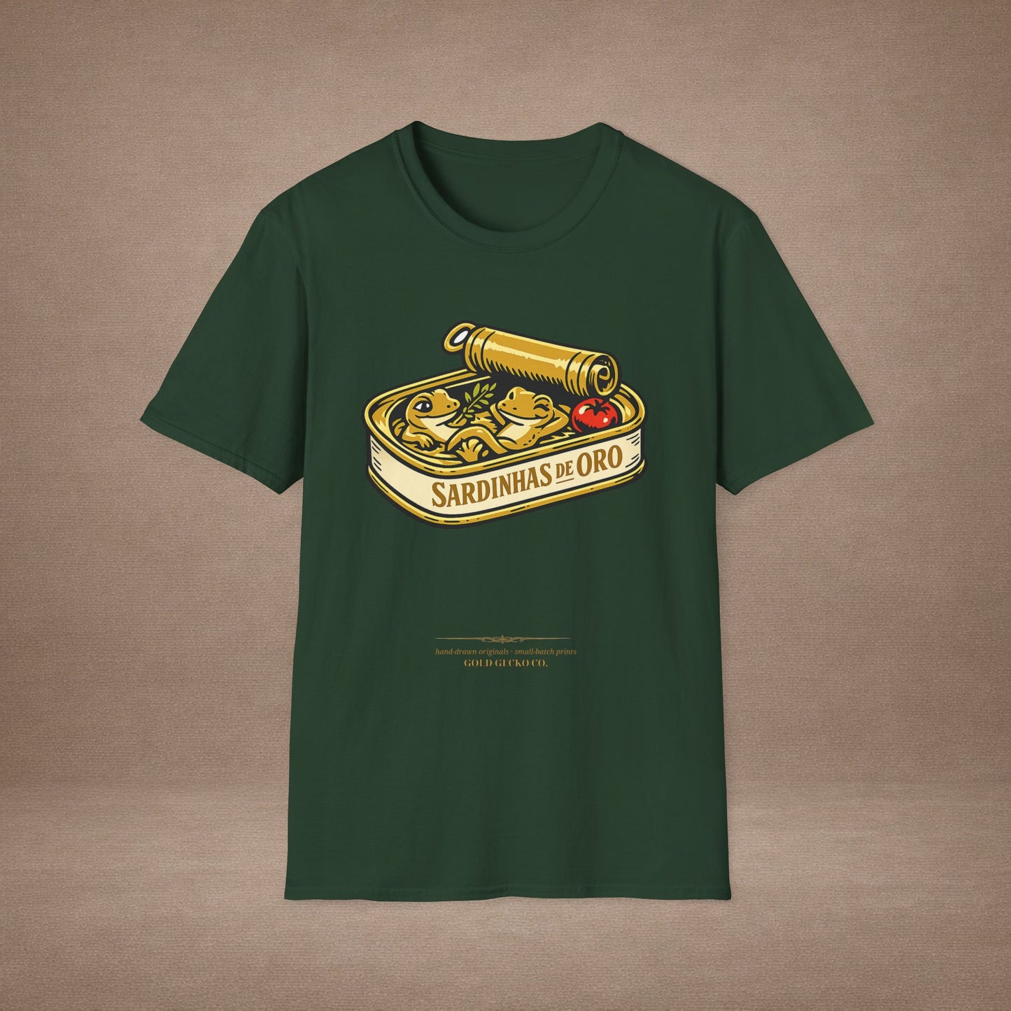 Sardinhas de Ouro Portuguese fish market graphic t-shirt — Gold Gecko Co.