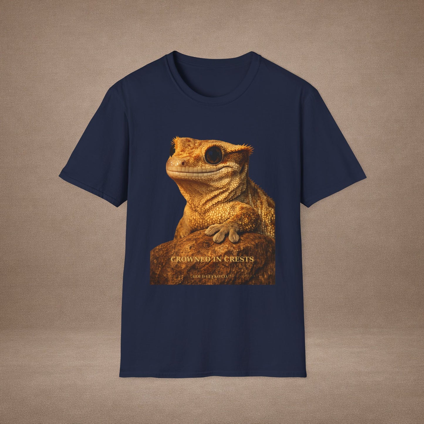 Crested Gecko — Crowned In Crests — photoreal reptile portraits — the ultimate herp appreciation. Gold Gecko Co. Reptile Roll Call collection.