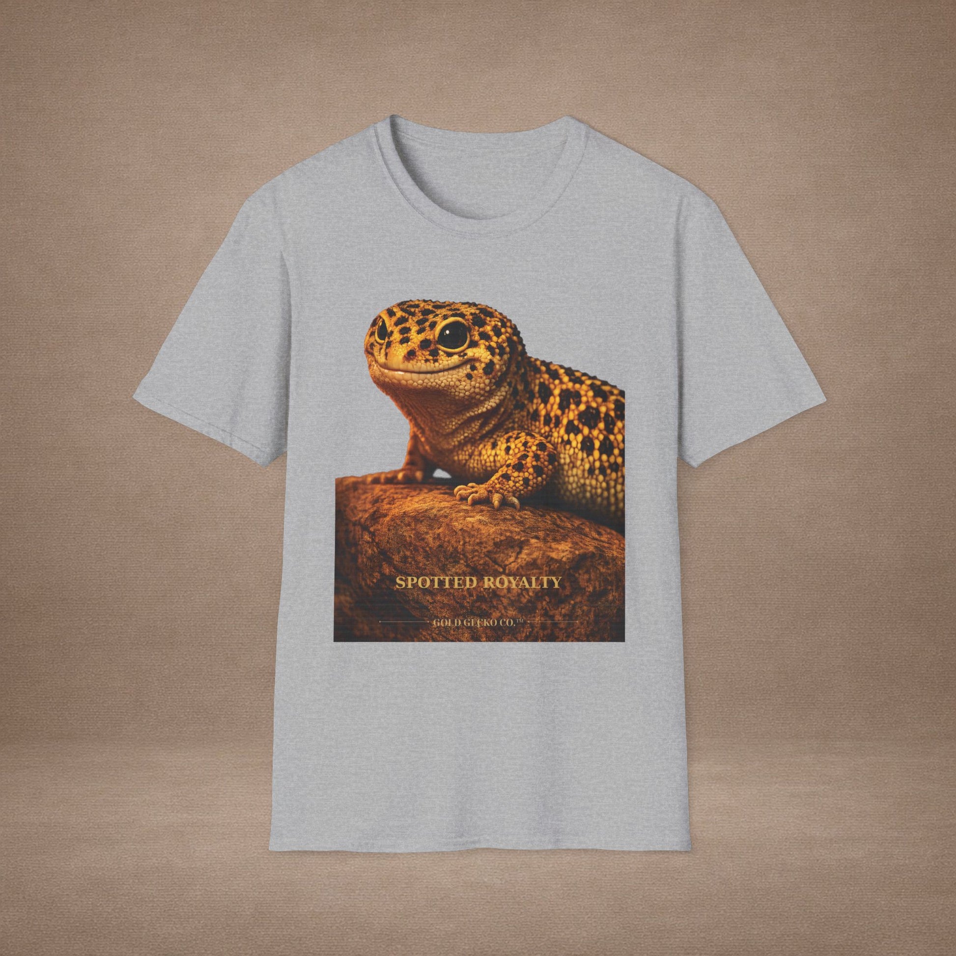 Leopard Gecko — Spotted Royalty — photoreal reptile portraits — the ultimate herp appreciation. Gold Gecko Co. Reptile Roll Call collection.