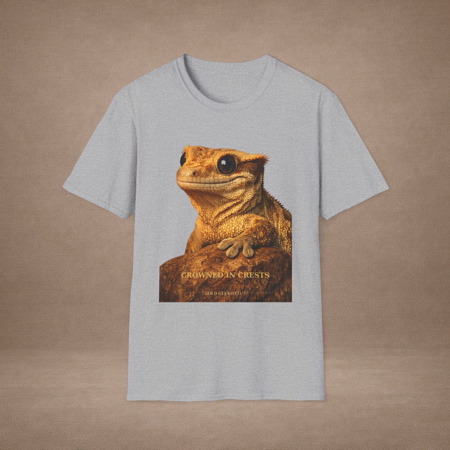 Crested Gecko — Crowned In Crests — photoreal reptile portraits — the ultimate herp appreciation. Gold Gecko Co. Reptile Roll Call collection.