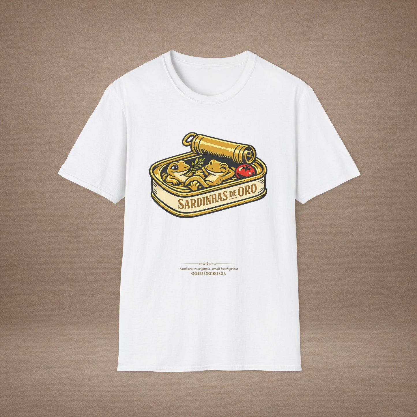 Sardinhas de Ouro Portuguese fish market graphic t-shirt — Gold Gecko Co.
