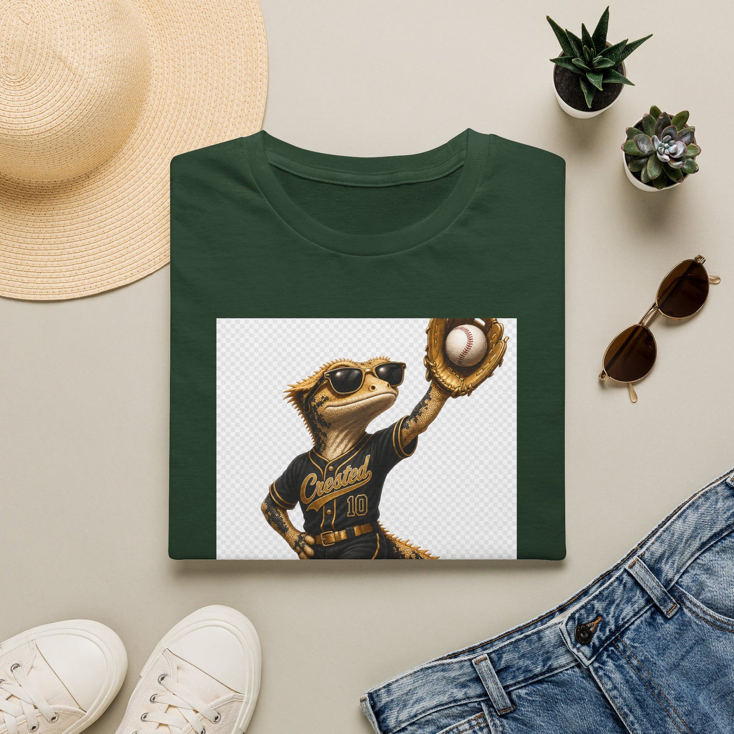 Gold Gecko Co. | Effortless. Like Everything Else. | Outfielder Gecko Tee
