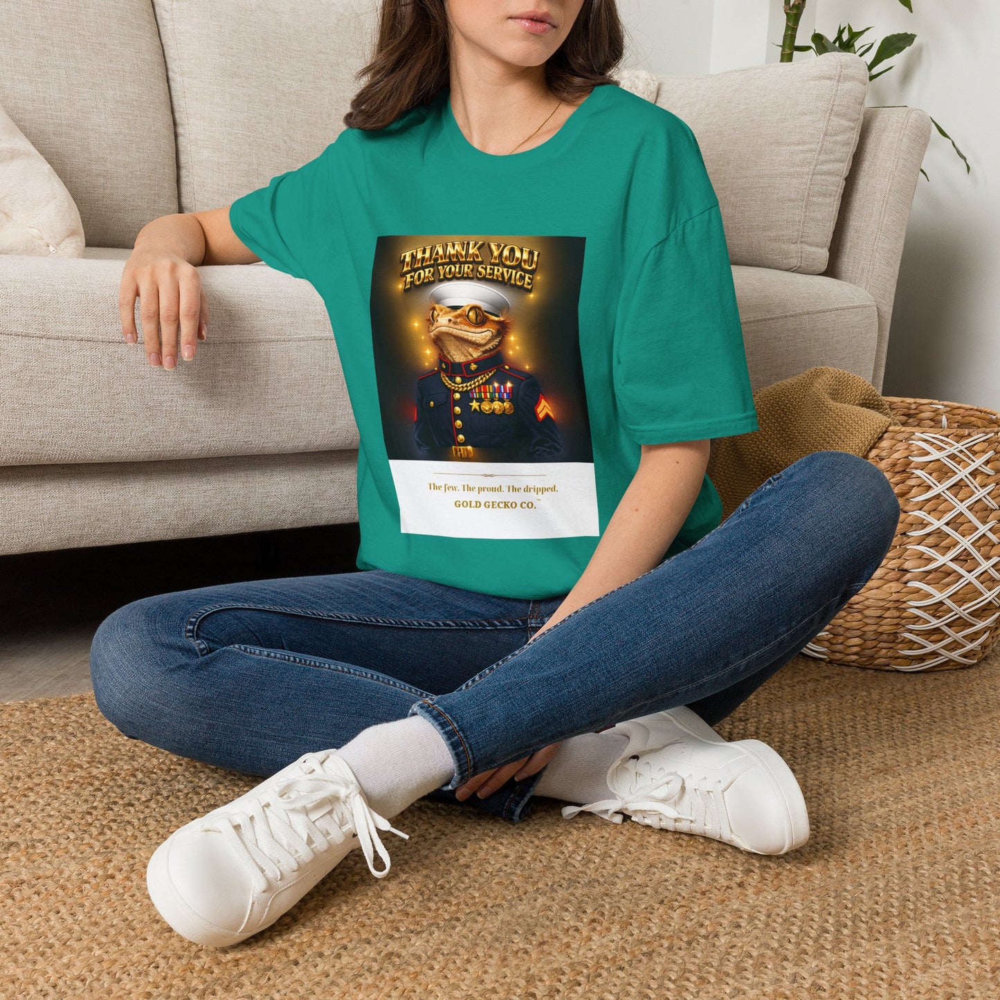 Gold Gecko Co.™ | Marines Semper Drip | Crested Gecko | Comfort Colors 6500
