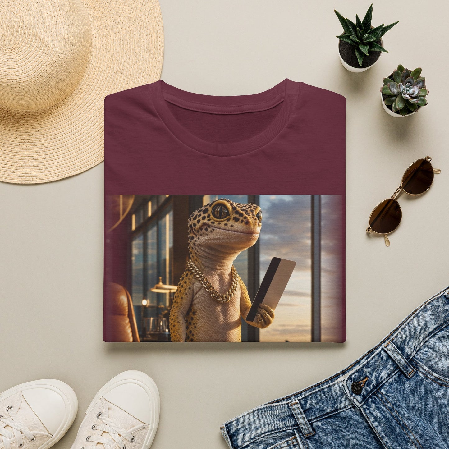 Col38-1 — Passport Stamped. Drip Packed. — Vacation Series (Leopard Gecko)